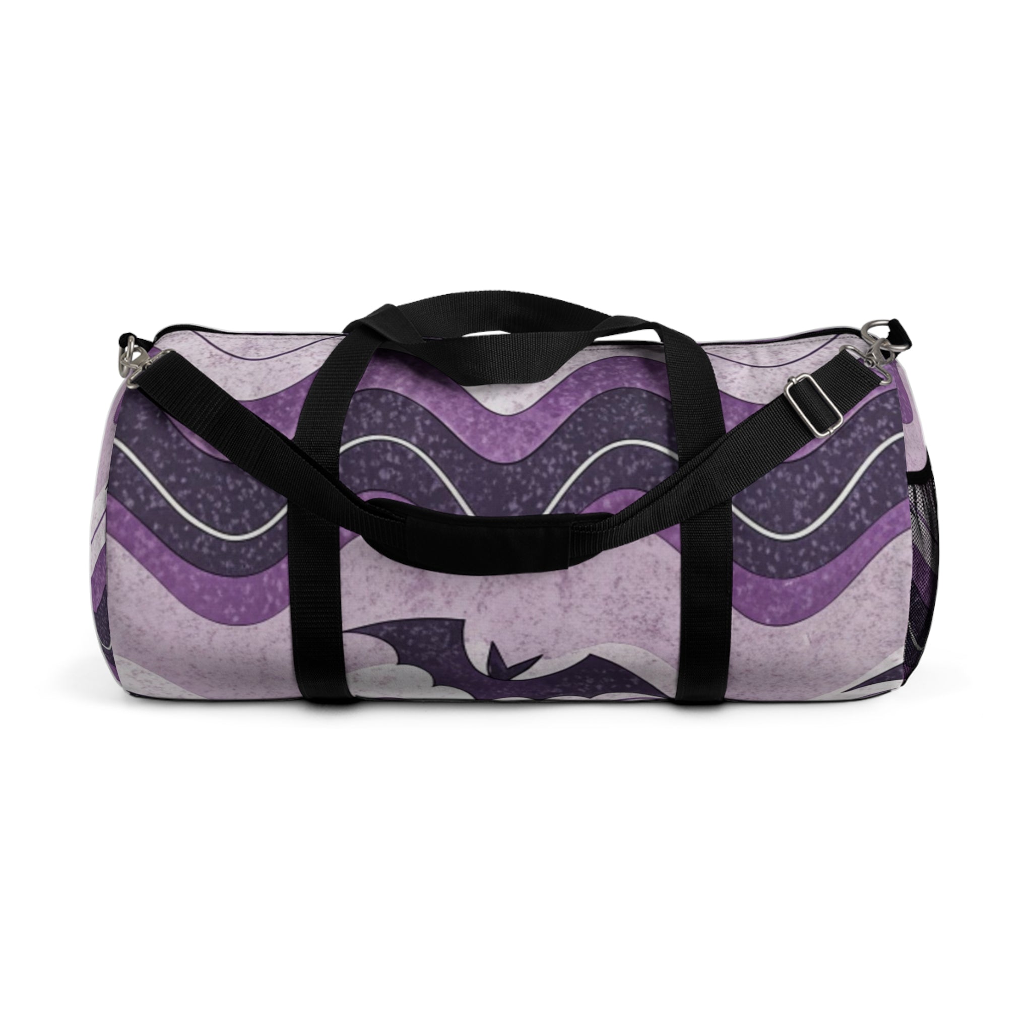 Bat Wave Purple Duffel Bag, Artsulli - Art is Long, Life is Short, Bags, Size, Large, , , , , 32056710840101