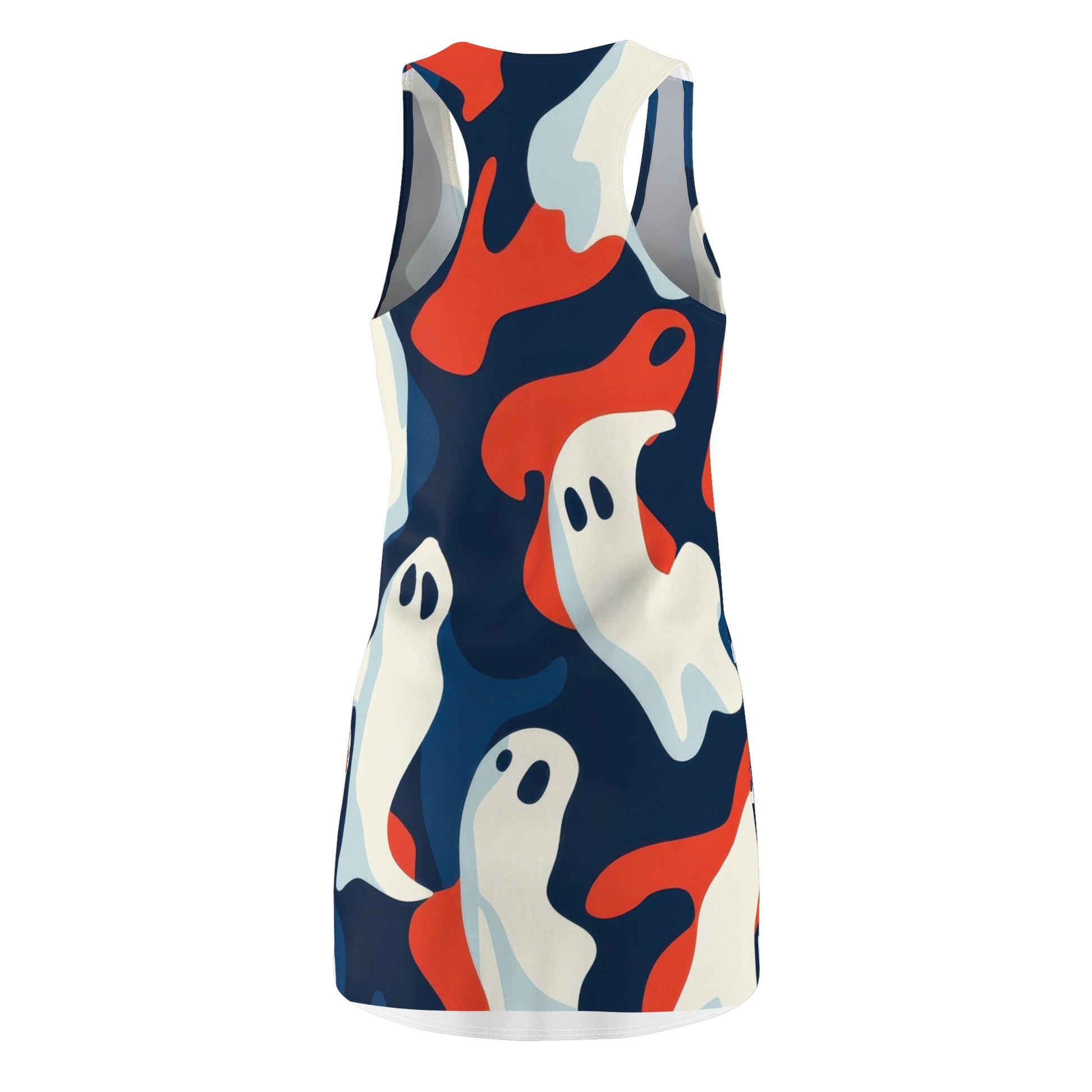 Camo Ghosts Women's Cut & Sew Racerback Dress (AOP), Artsulli - Art is Long, Life is Short, All Over Prints, , , , , , , 