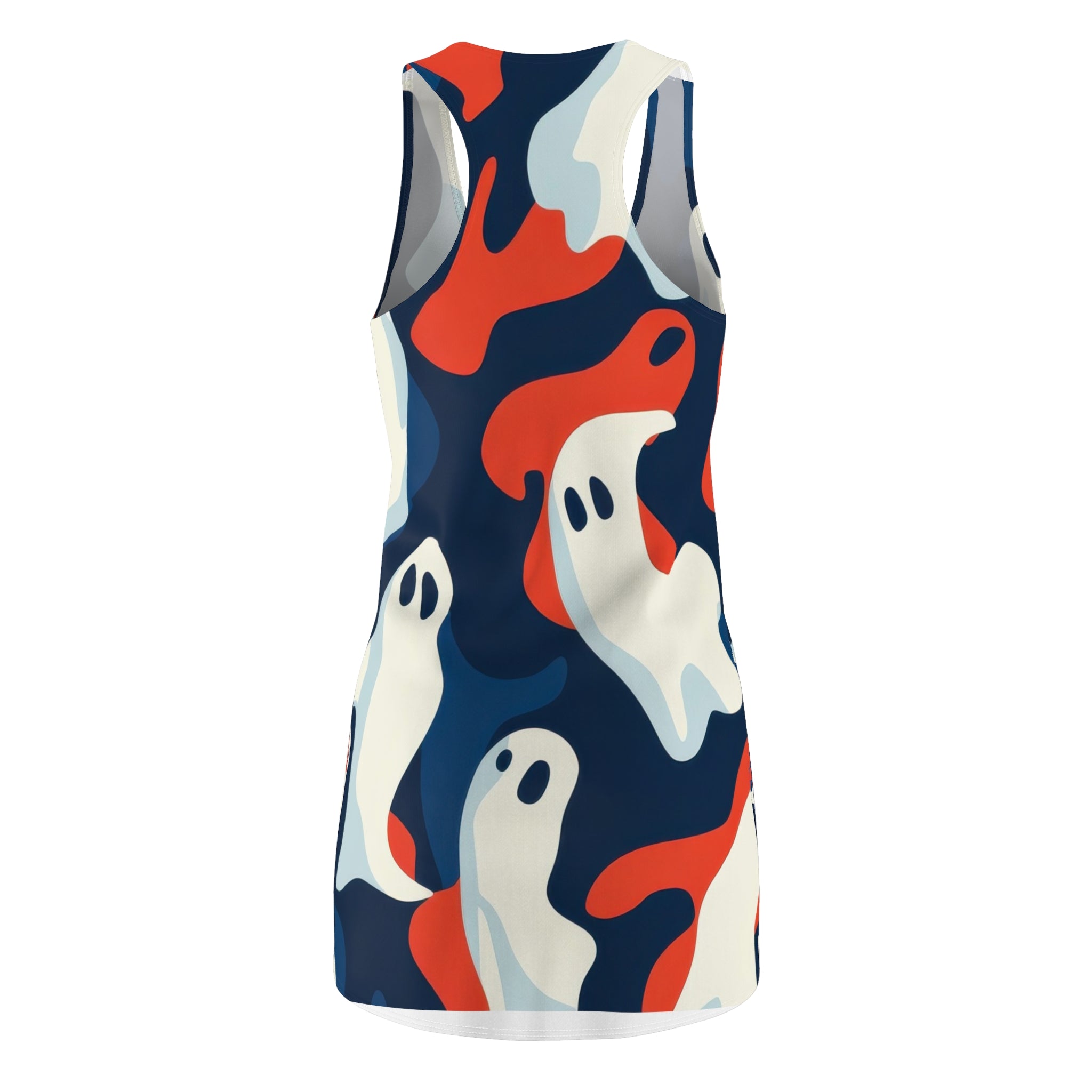 Camo Ghosts Women's Cut & Sew Racerback Dress (AOP), Artsulli - Art is Long, Life is Short, All Over Prints, , , , , , , 