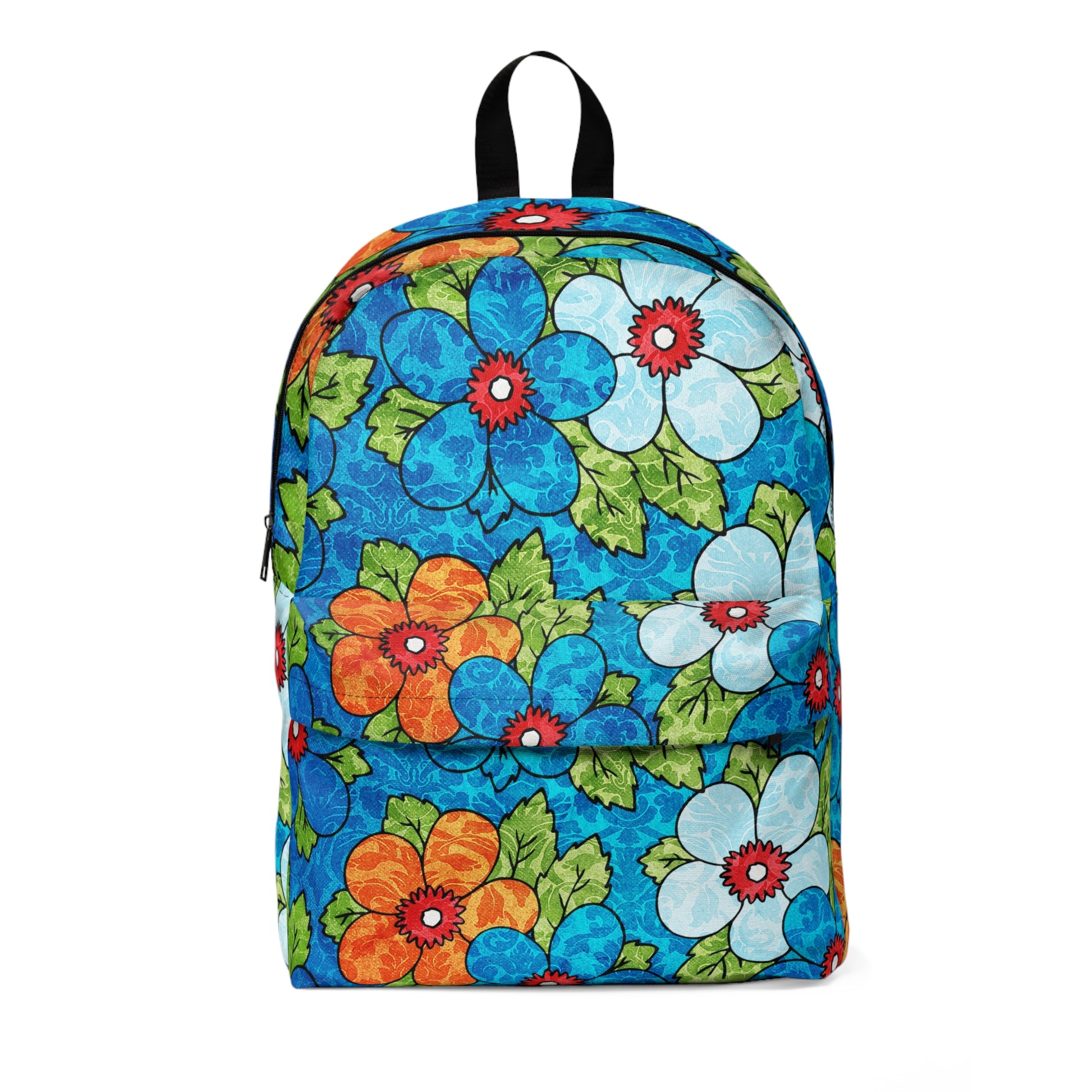 Blue Orange Groovy II Unisex Classic Backpack, Artsulli - Art is Long, Life is Short, Bags, Size, One size, , , , , 10437841565809706303