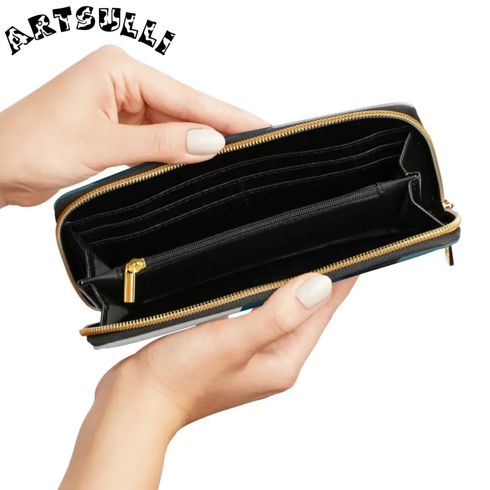 JAKKOUTTHEBXX Blue Camouflage Zipper Wallet JAKKOUTTHEBXX Artsulli