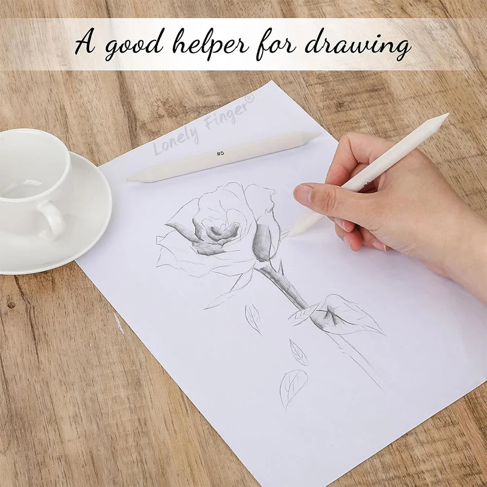 6/12 Pcs Blending Stumps, Paper Art Blenders, Drawing Pencils for Student Artist Charcoal Sketch Drawing Tools, Sketch Supplies