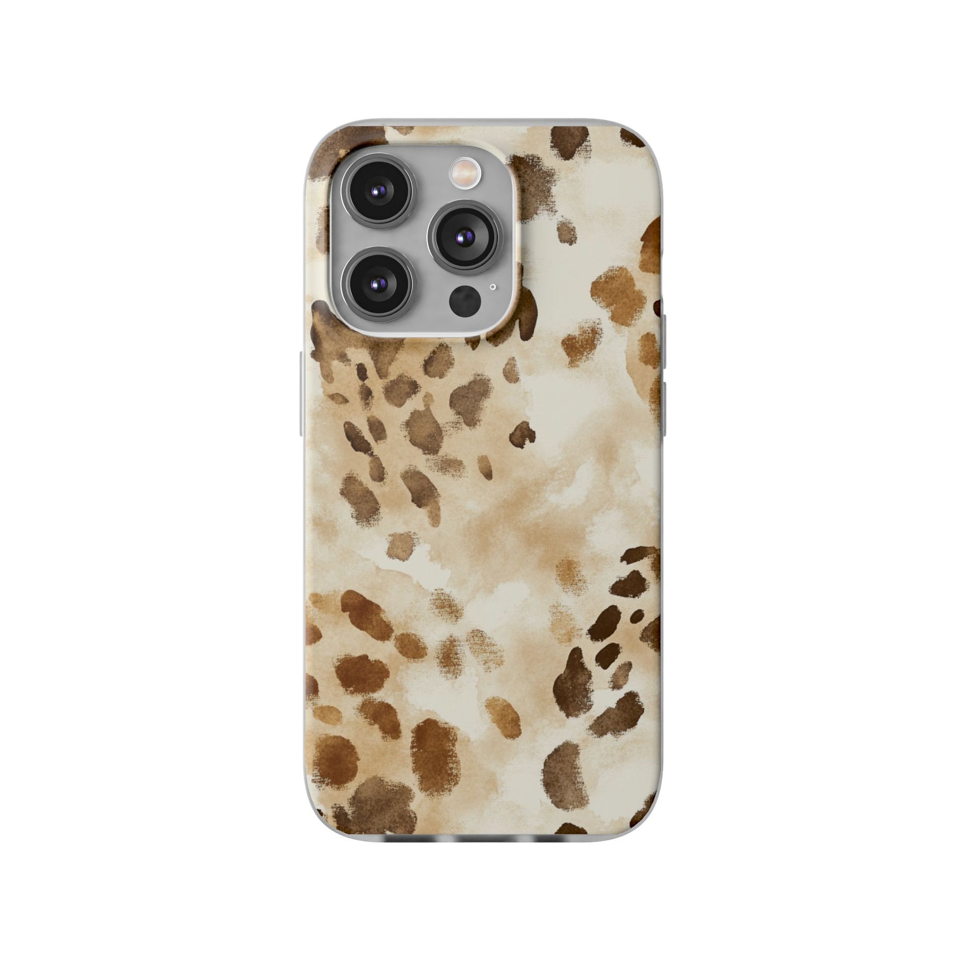 Brown and Beige Watercolor Dalmatian Phone Case, Artsulli - Art is Long, Life is Short, Phone Case, Size, iPhone 14 Pro, , , , , 27698956293619633856