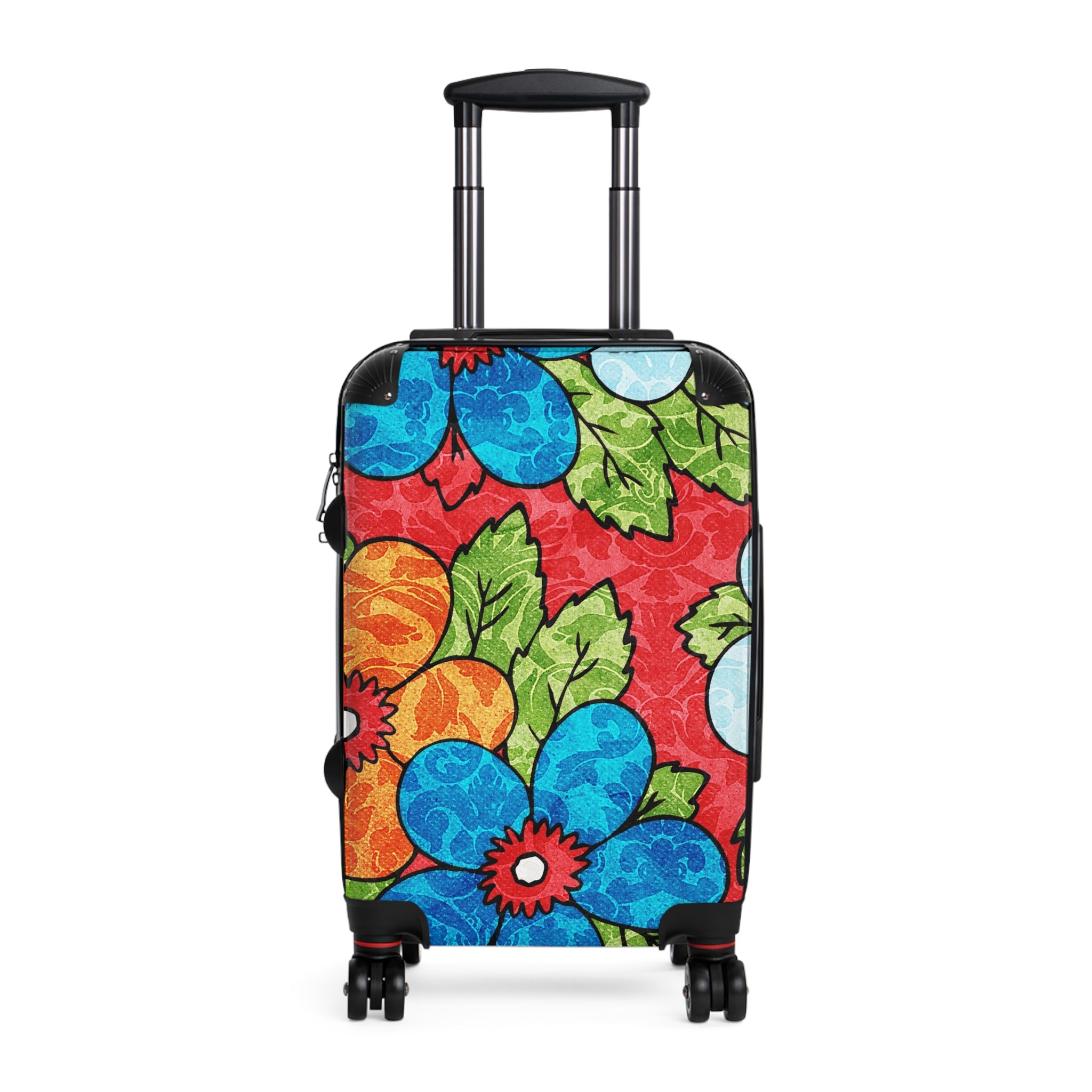 Groovy Red Floral Kl Suitcase, Artsulli - Art is Long, Life is Short, Bags, Size, Small, Color, Black, , , 13227102613628318456