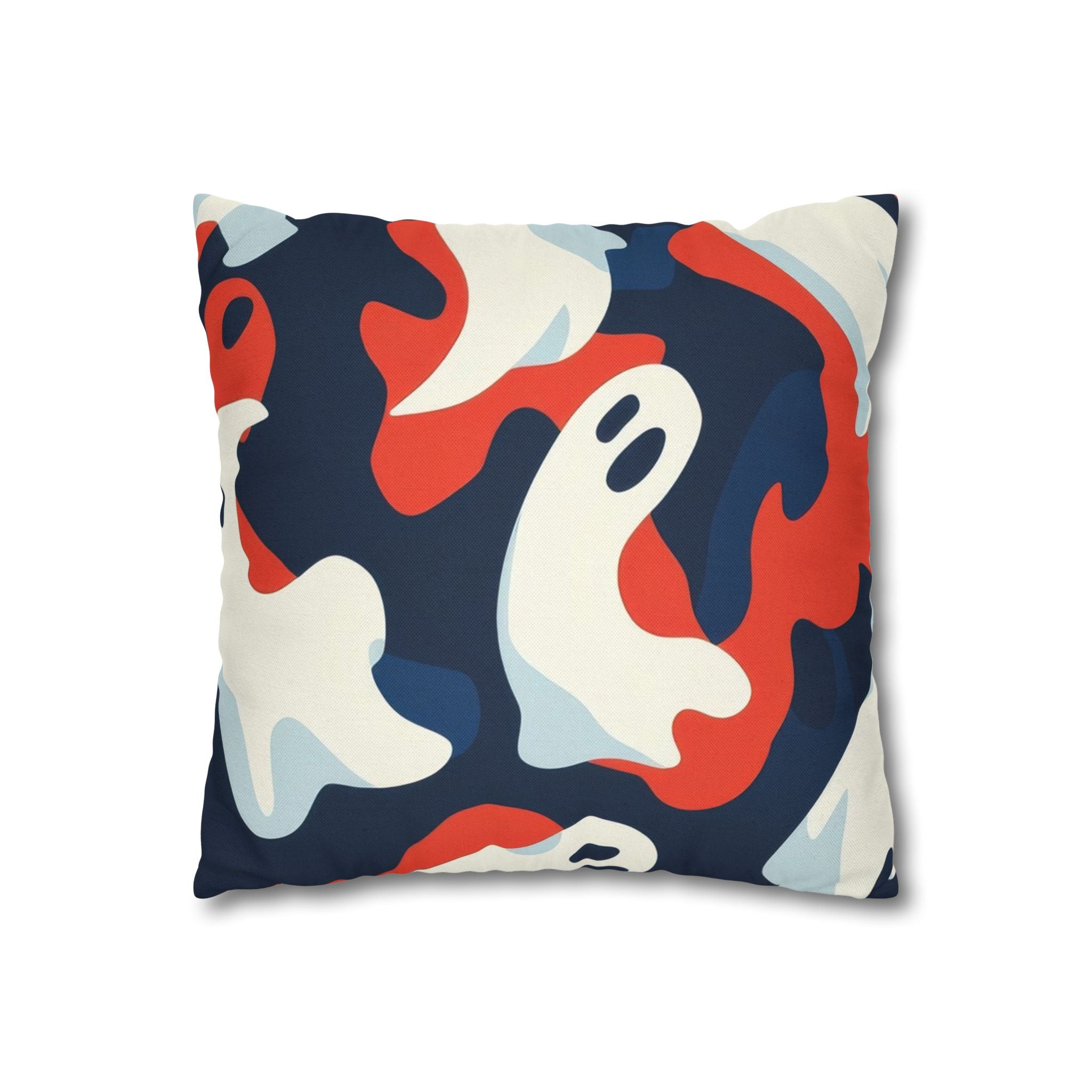 Camo Ghosts Spun Polyester Square Pillowcase, Artsulli - Art is Long, Life is Short, Home Decor, , , , , , , 