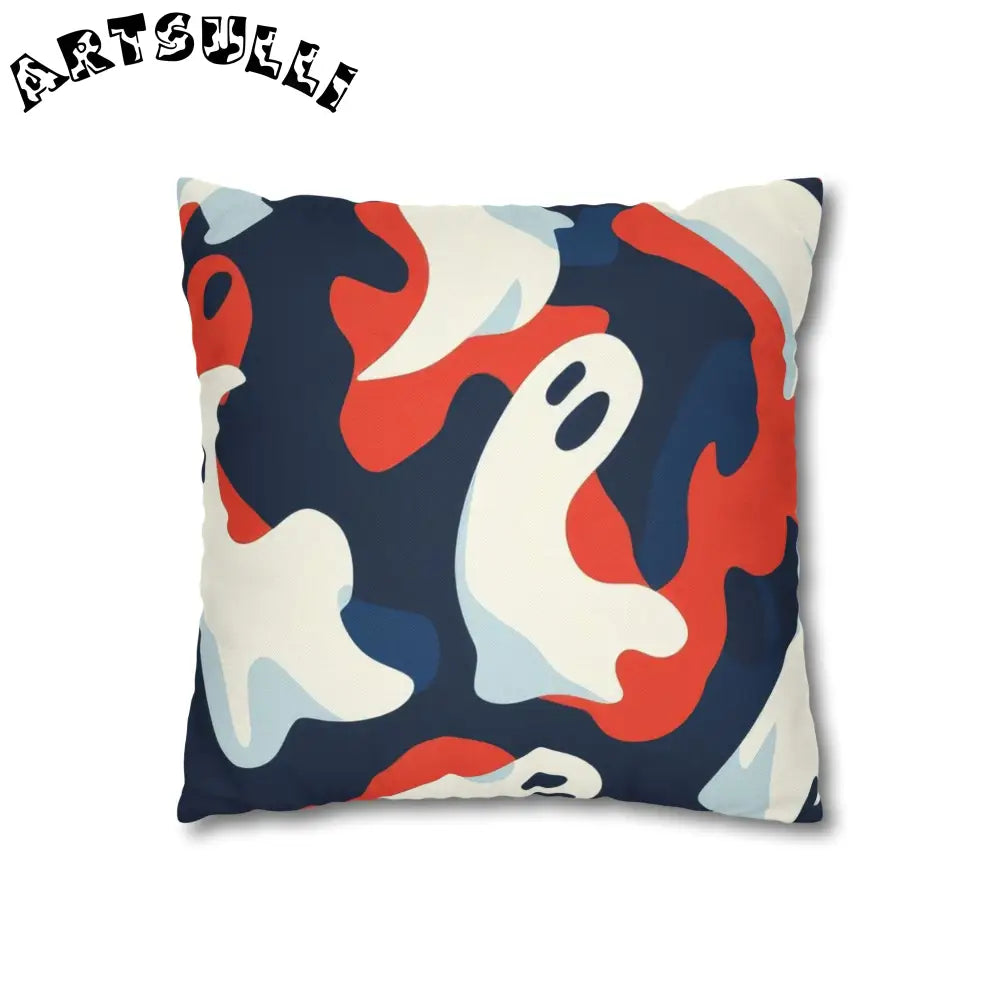 JAKKOUTTHEBXX Camo Ghosts Spun Polyester Square Pillowcase