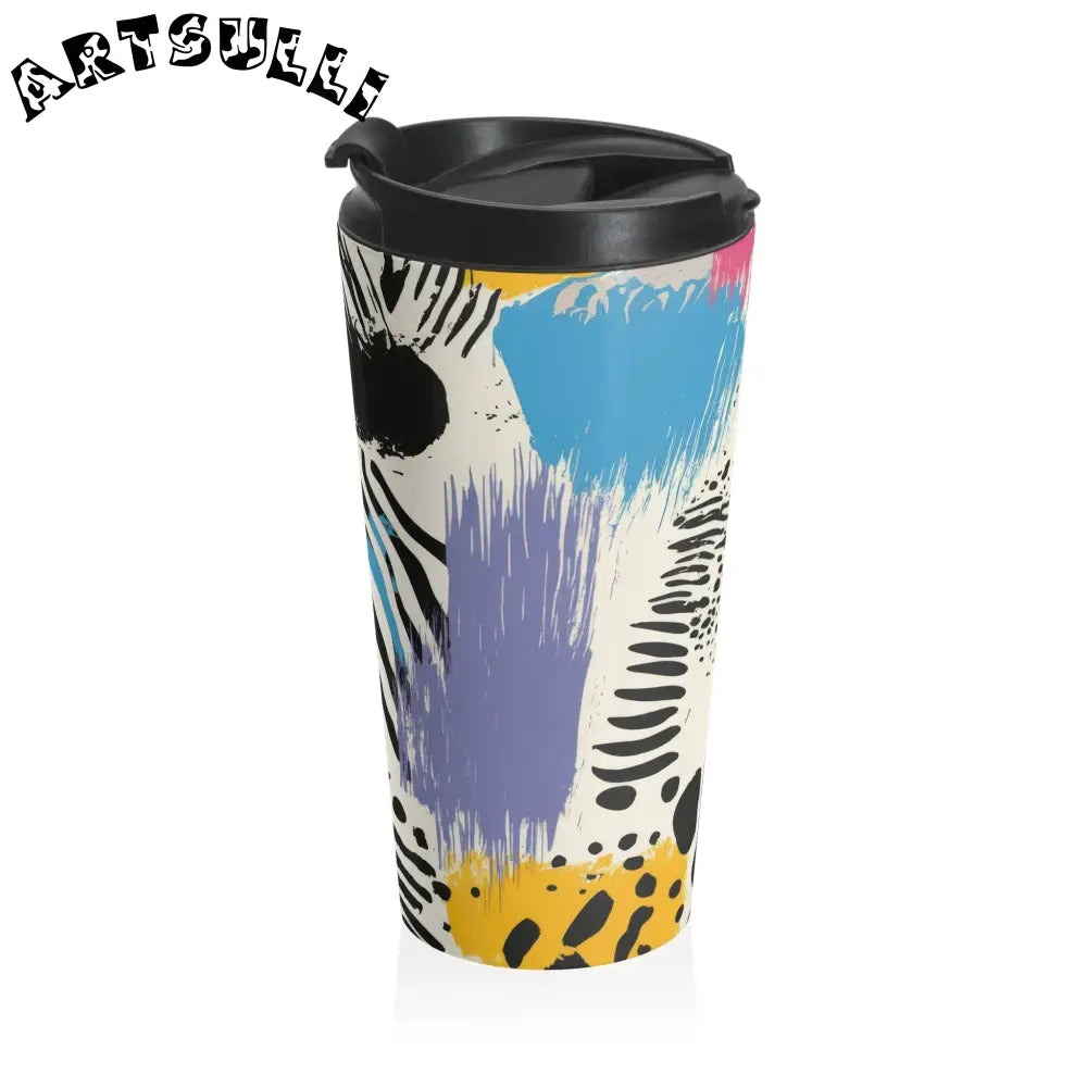 JAKKOUTTHEBXX Rae Zebra Rhapsody II Stainless Steel Travel Mug