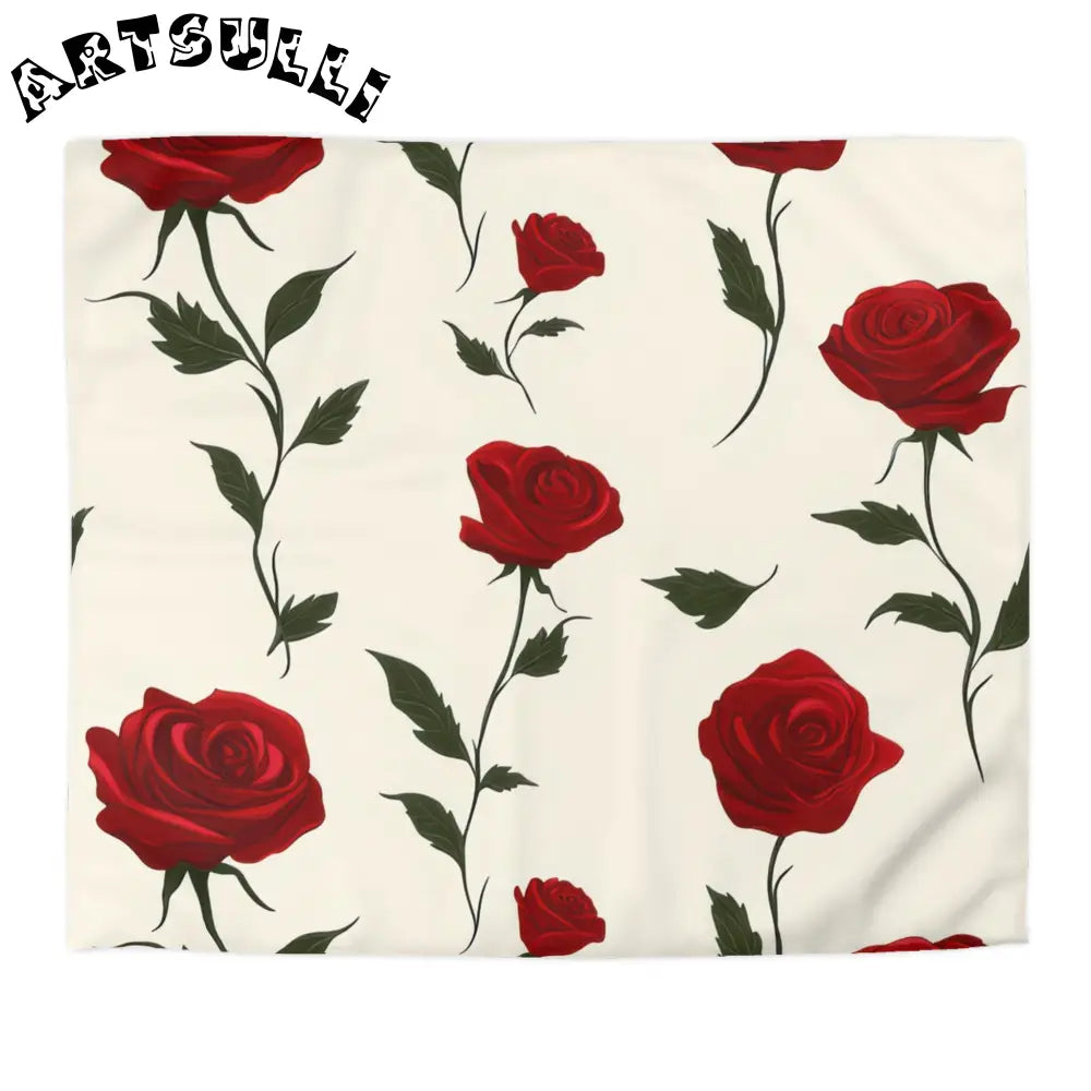 JAKKOUTTHEBXX Red Roses Microfiber Duvet Cover JAKKOUTTHEBXX