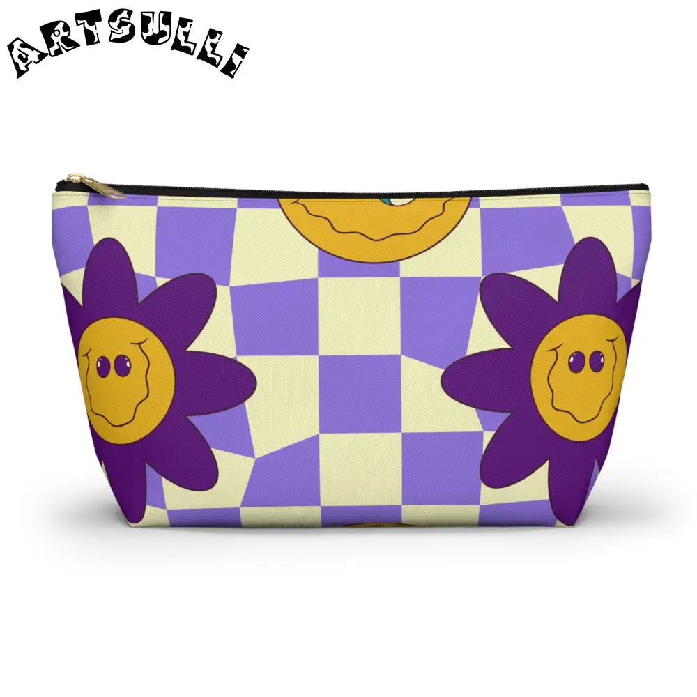 JAKKOUTTHEBXX Trippy Flower Power Motifs Accessory Pouch w T-bottom