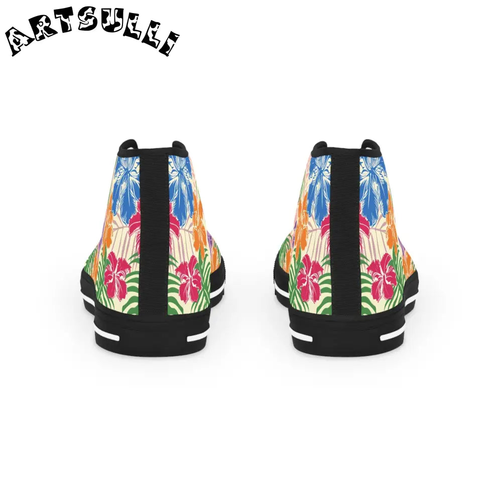 JAKKOUTTHEBXX Tropical Art Printed Breathable Polyester Canvas Sneakers 2025