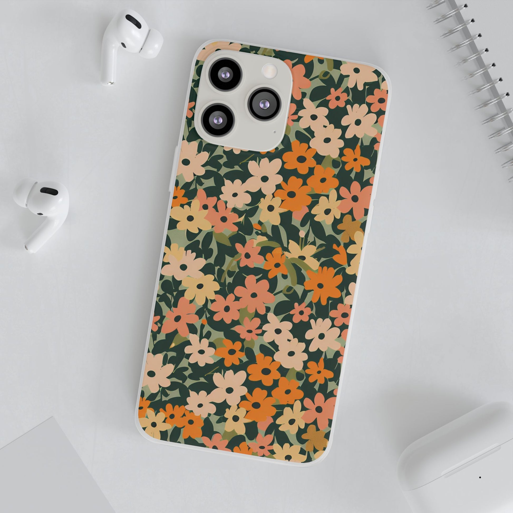 Vibrant Floral Clear Phone Case, Artsulli - Art is Long, Life is Short, Phone Case, , , , , , , 