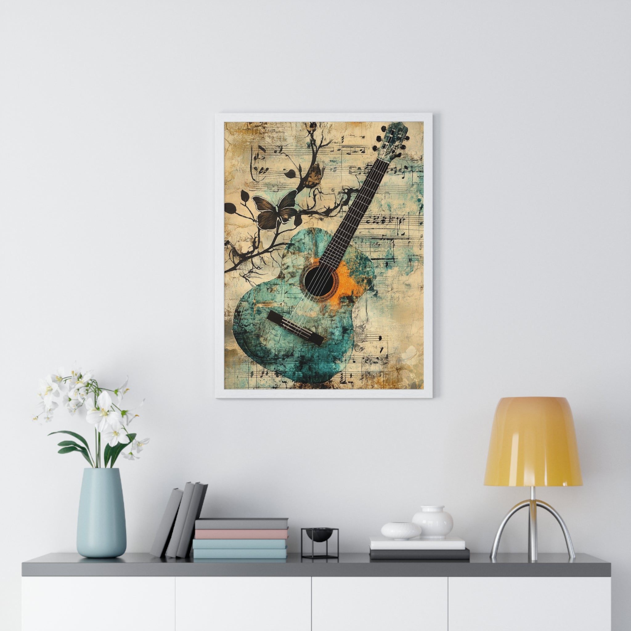 Guitar Type Beat Art Vertical Framed Poster, Artsulli - Art is Long, Life is Short, Poster, , , , , , , 
