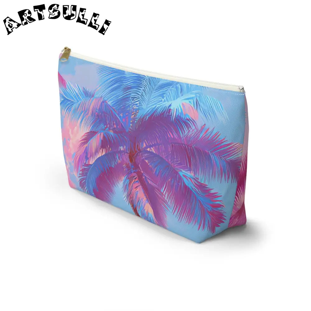 JAKKOUTTHEBXX Ethereal Pastel Palms Accessory Pouch w T-bottom