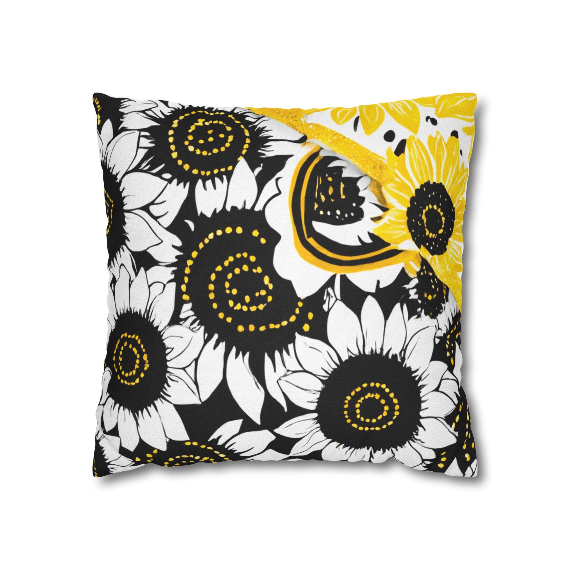 Spun Polyester Square Pillowcase, Artsulli - Art is Long, Life is Short, Home Decor, Size, 16" × 16", , , , , 20617831755004912648