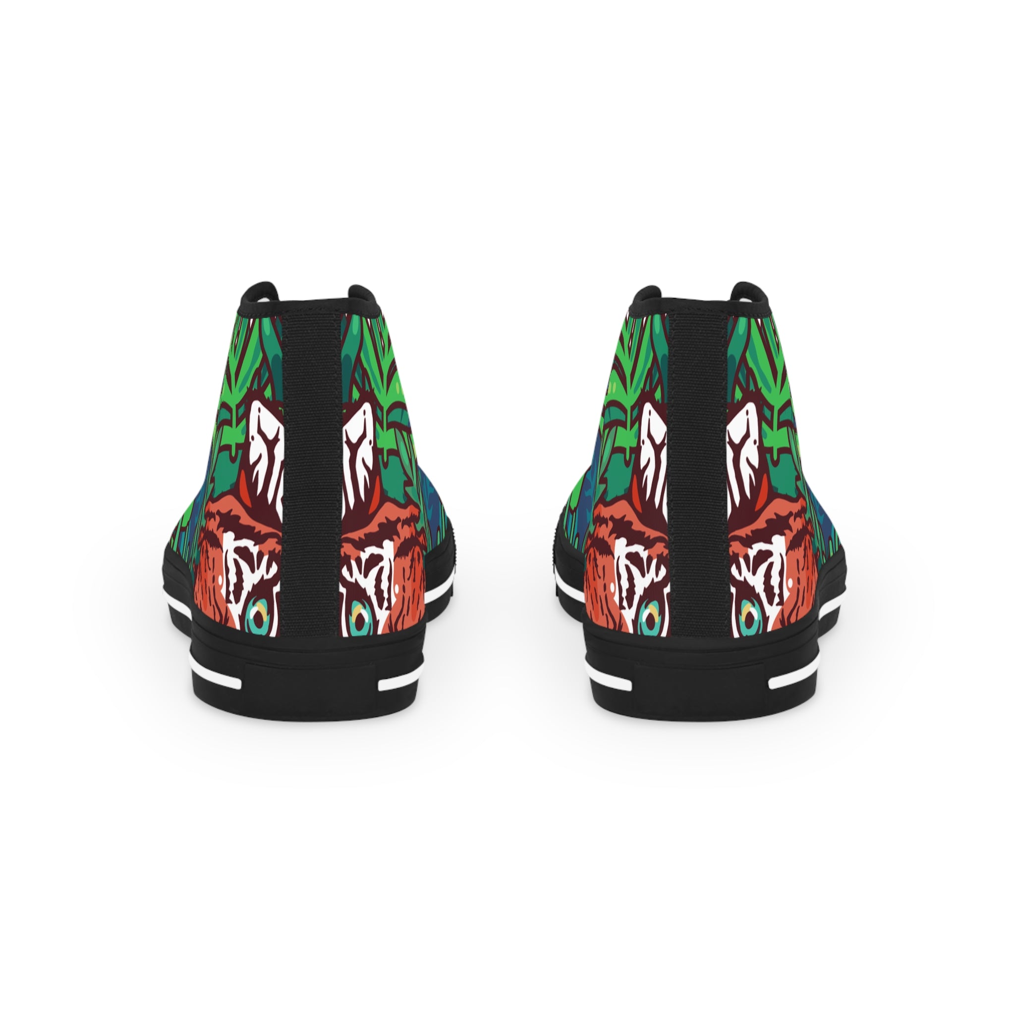 Tropical Jungle Tigers II Men's High Top Sneakers, Artsulli - Art is Long, Life is Short, Shoes, , , , , , , 