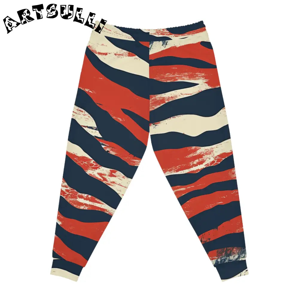 JAKKOUTTHEBXX Camo Tiger Stripes Athletic Joggers (AOP)