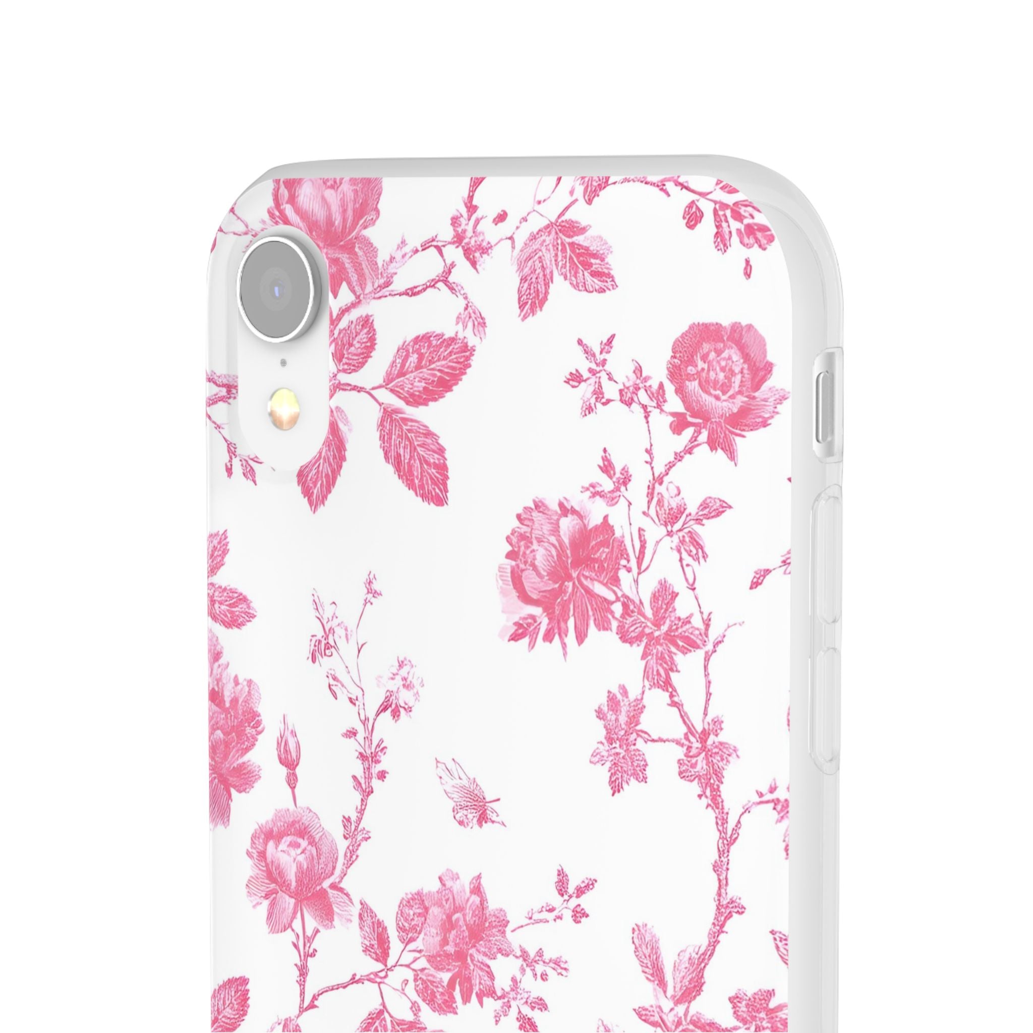 Pink and White Floral iPhone Case