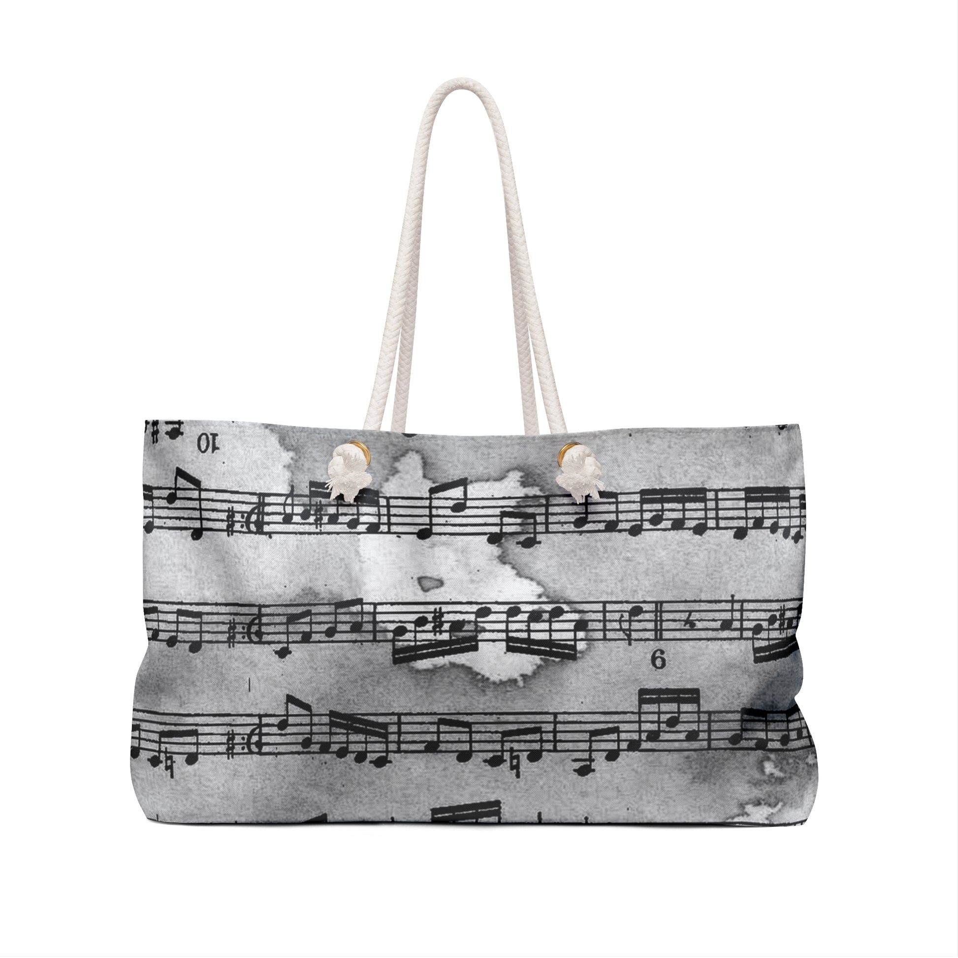Drip Spill Type Beat Sheet Music Black Weekender Bag, Artsulli - Art is Long, Life is Short, Bags, , , , , , , 