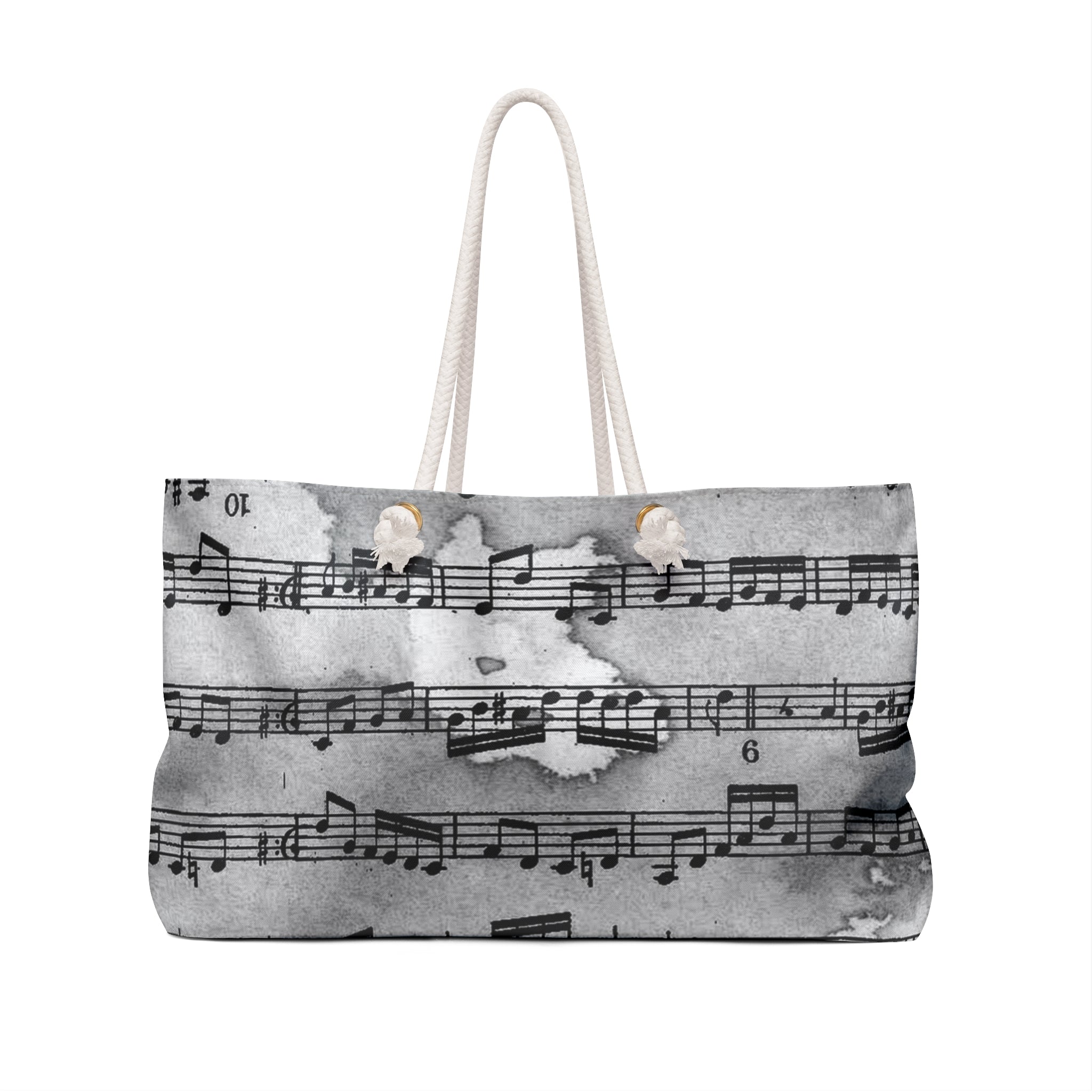 Drip Spill Type Beat Sheet Music Black Weekender Bag, Artsulli - Art is Long, Life is Short, Bags, , , , , , , 