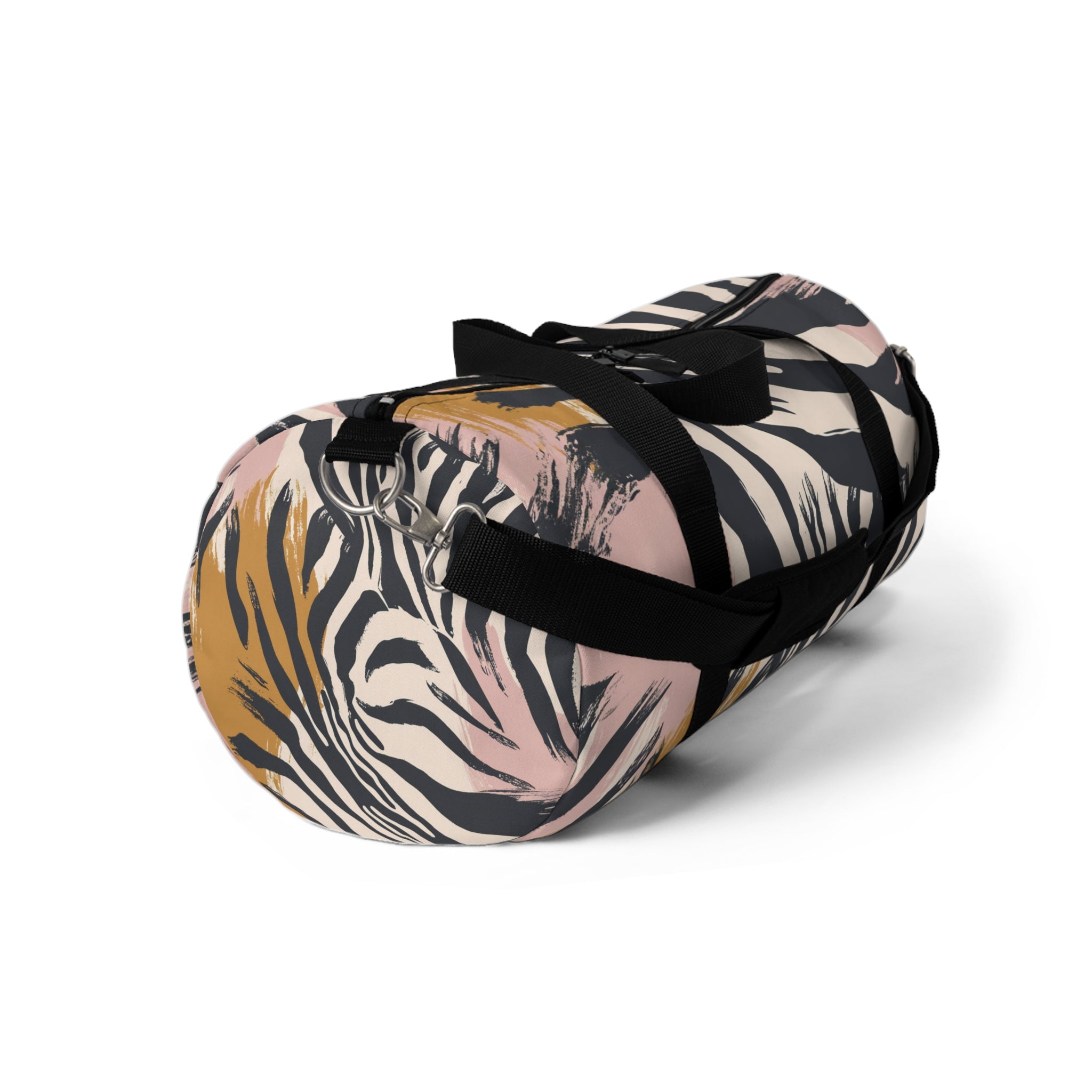 Zebra Brush Strokes Duffel Bag, Artsulli - Art is Long, Life is Short, Bags, , , , , , , 