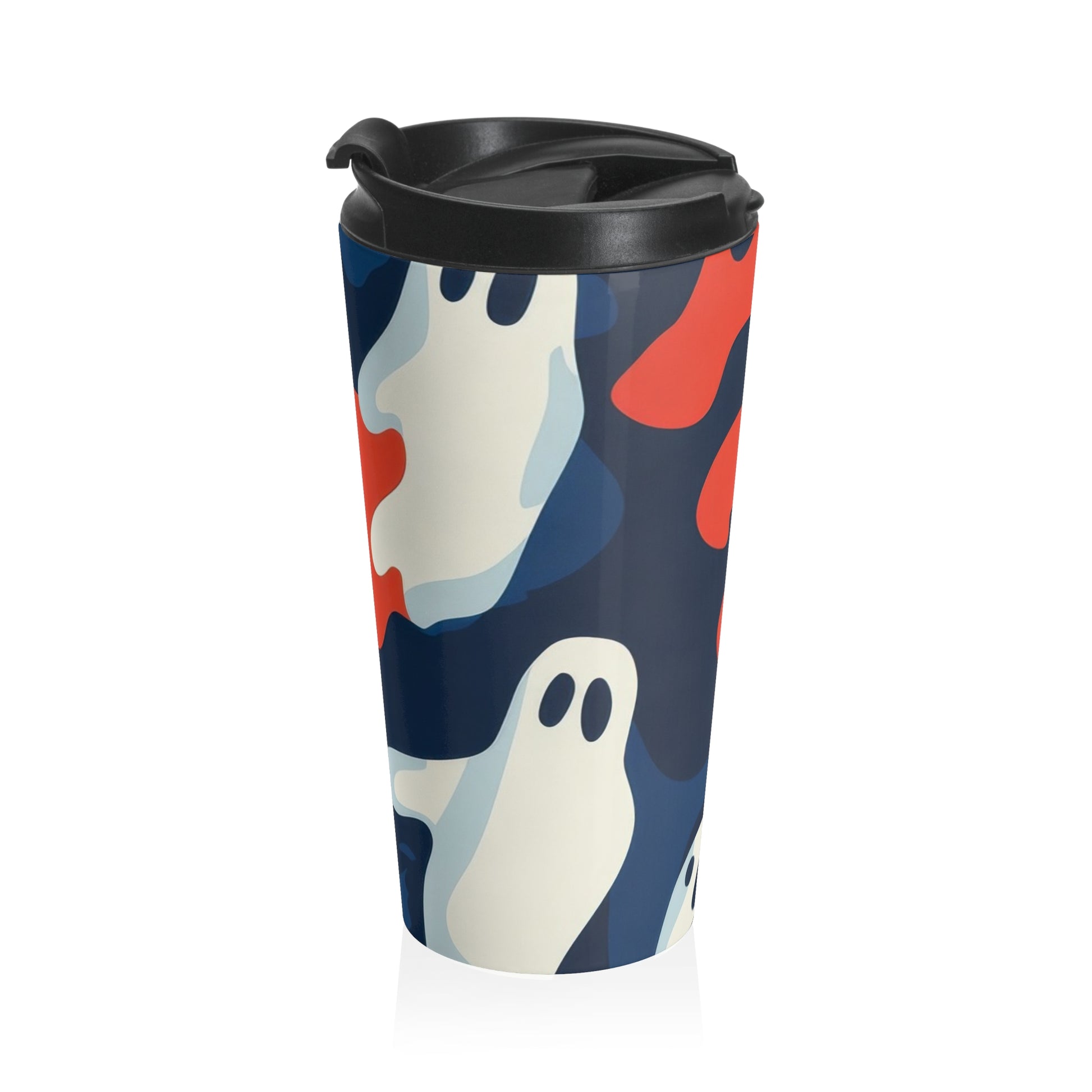 Camo Ghosts Stainless Steel Travel Mug, Artsulli - Art is Long, Life is Short, Mug, , , , , , , 