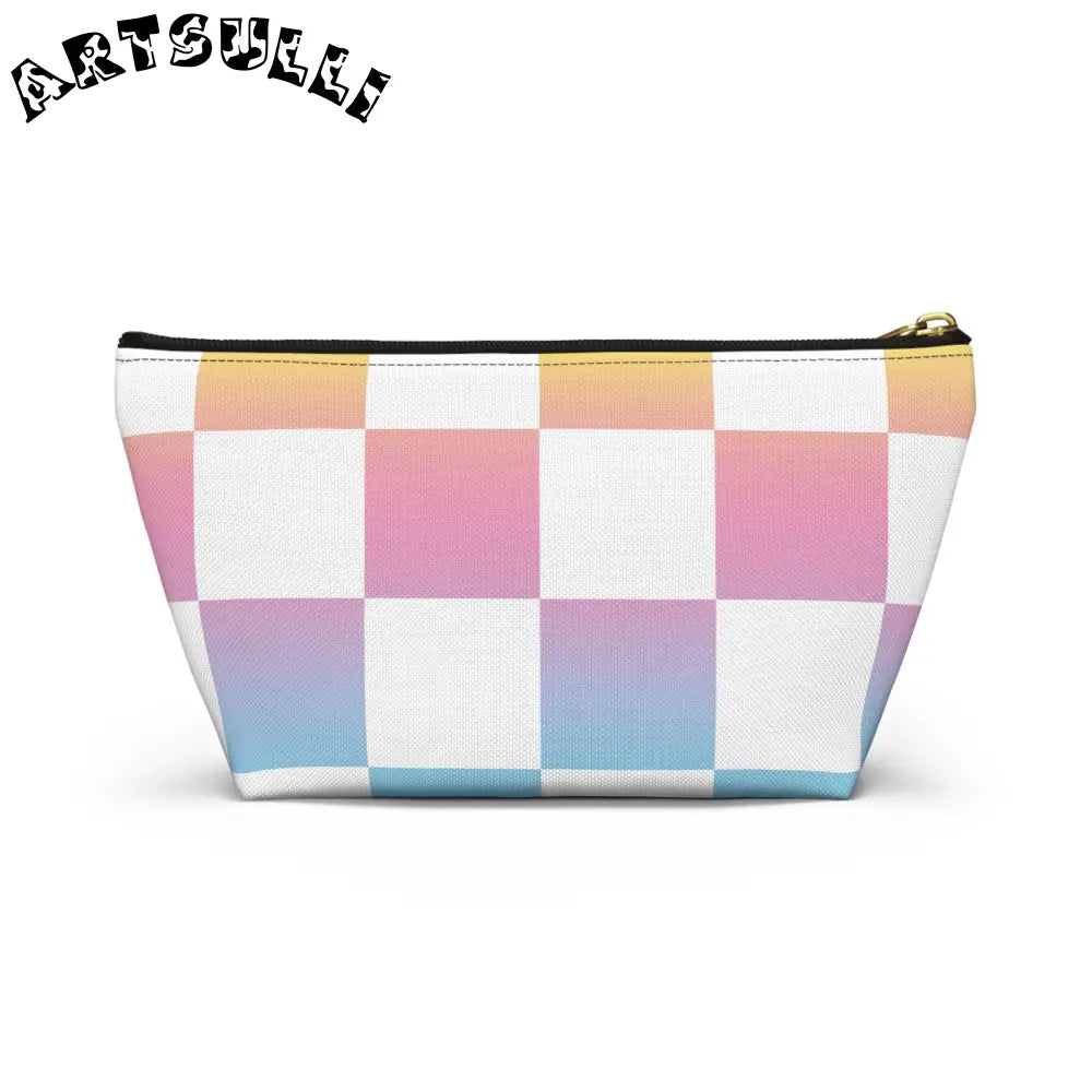 JAKKOUTTHEBXX Vaporwave Check Accessory Pouch w T-bottom