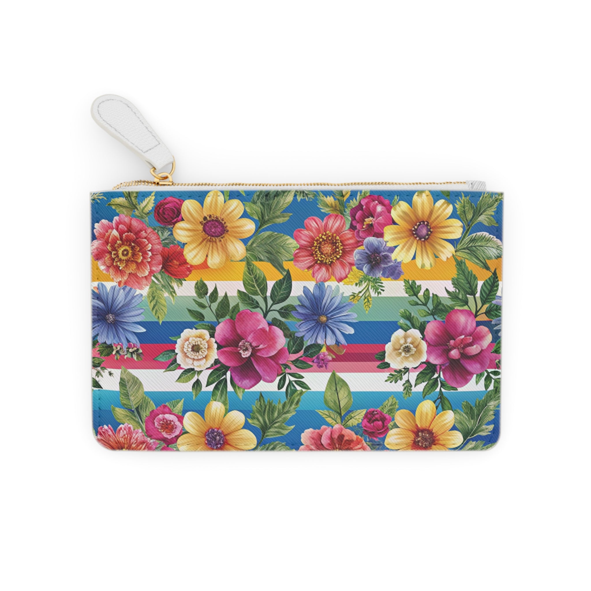 Floral Stripe 4K Mini Clutch Bag, Artsulli - Art is Long, Life is Short, Bags, , , , , , , 