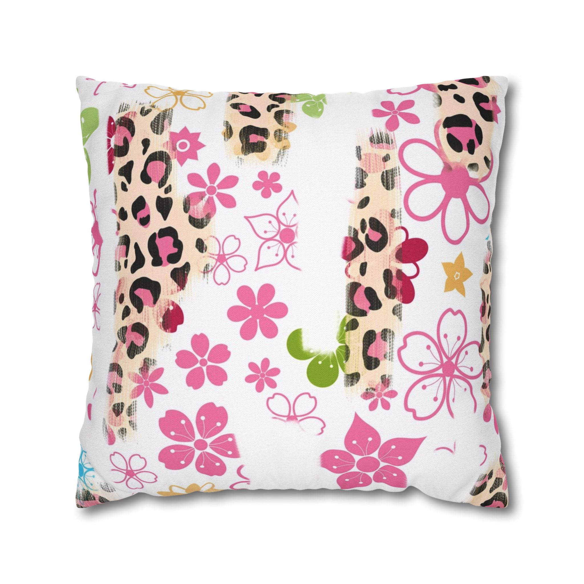 Spun Polyester Square Pillowcase