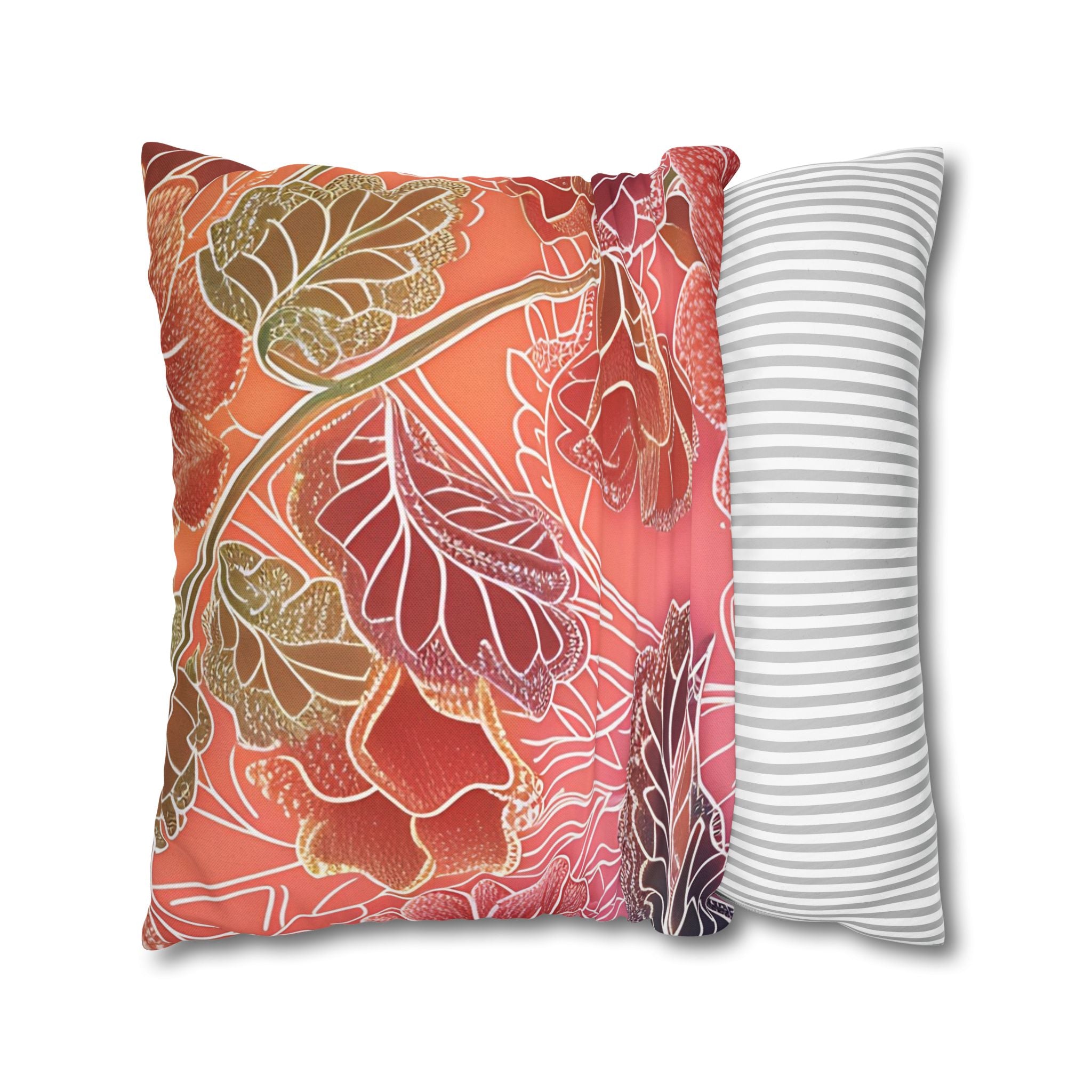 Spun Polyester Square Pillowcase