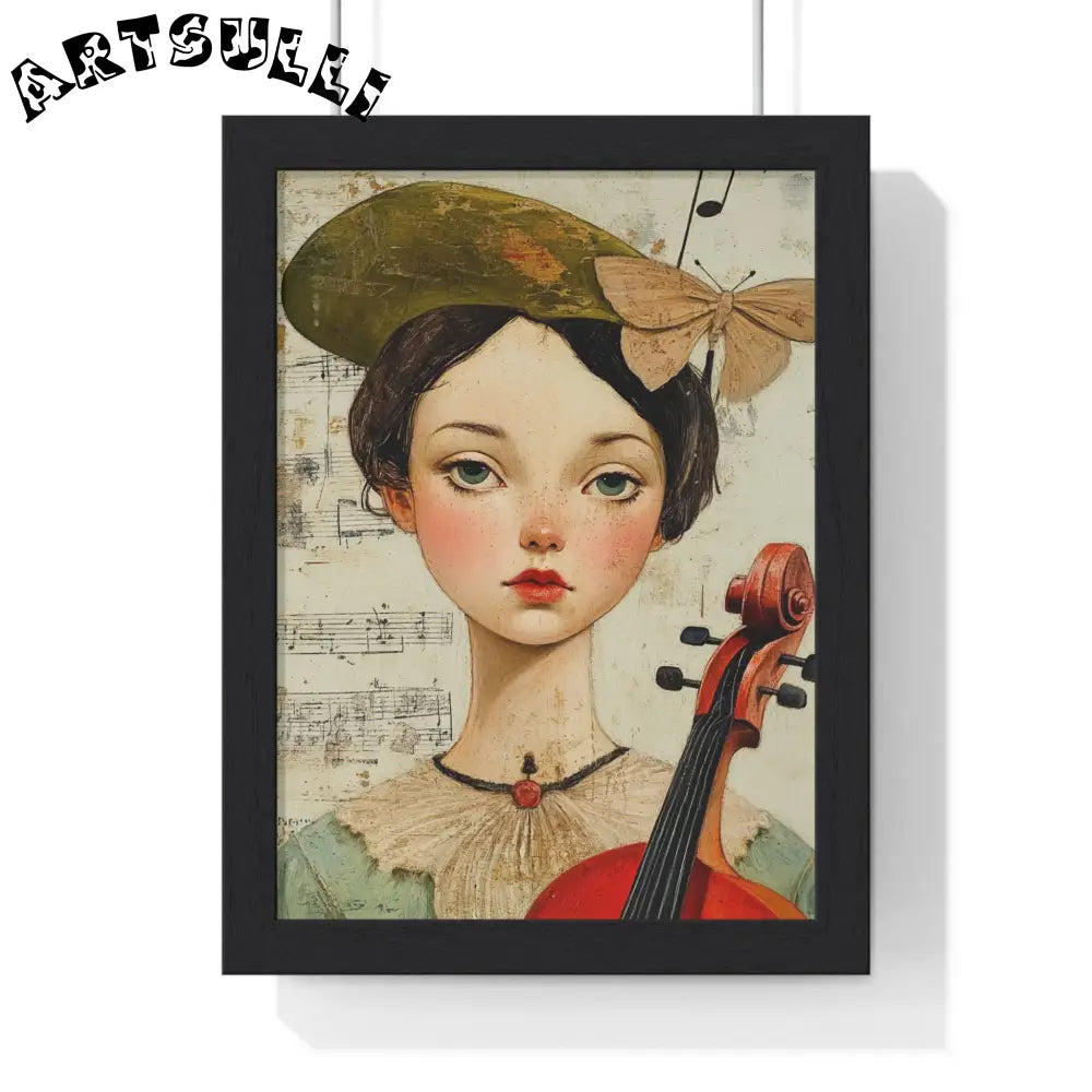 Type Beat Girl III Vertical Framed Poster, Artsulli - Art is Long, Life is Short, Poster, Size, 8" x 11", Color, Black, , , 25042239898944556988