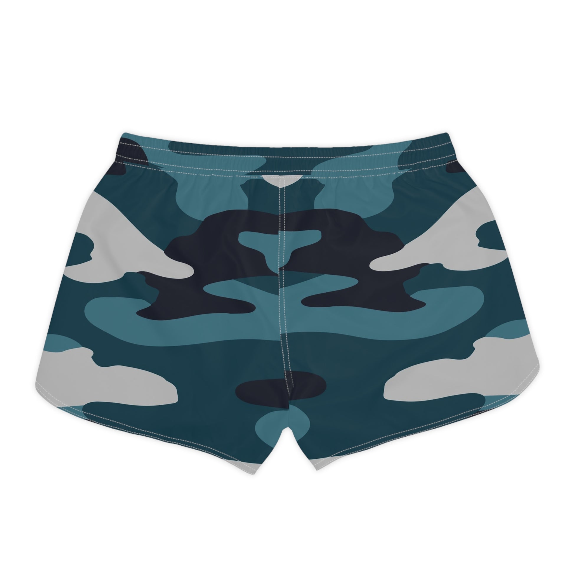 Blue Camouflage Women's Casual Shorts (AOP), Artsulli - Art is Long, Life is Short, All Over Prints, , , , , , , 