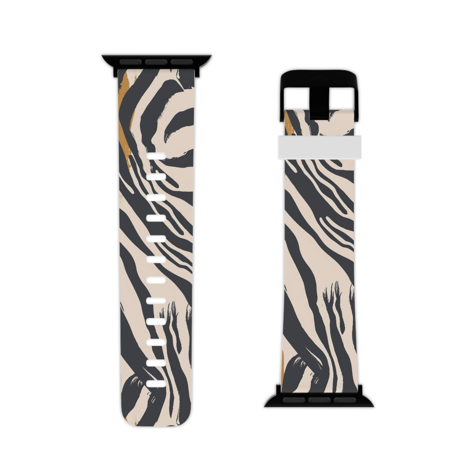 Beige Zebra Jungle Flats Watch Band for Apple Watch, Artsulli - Art is Long, Life is Short, Accessories, , , , , , , 