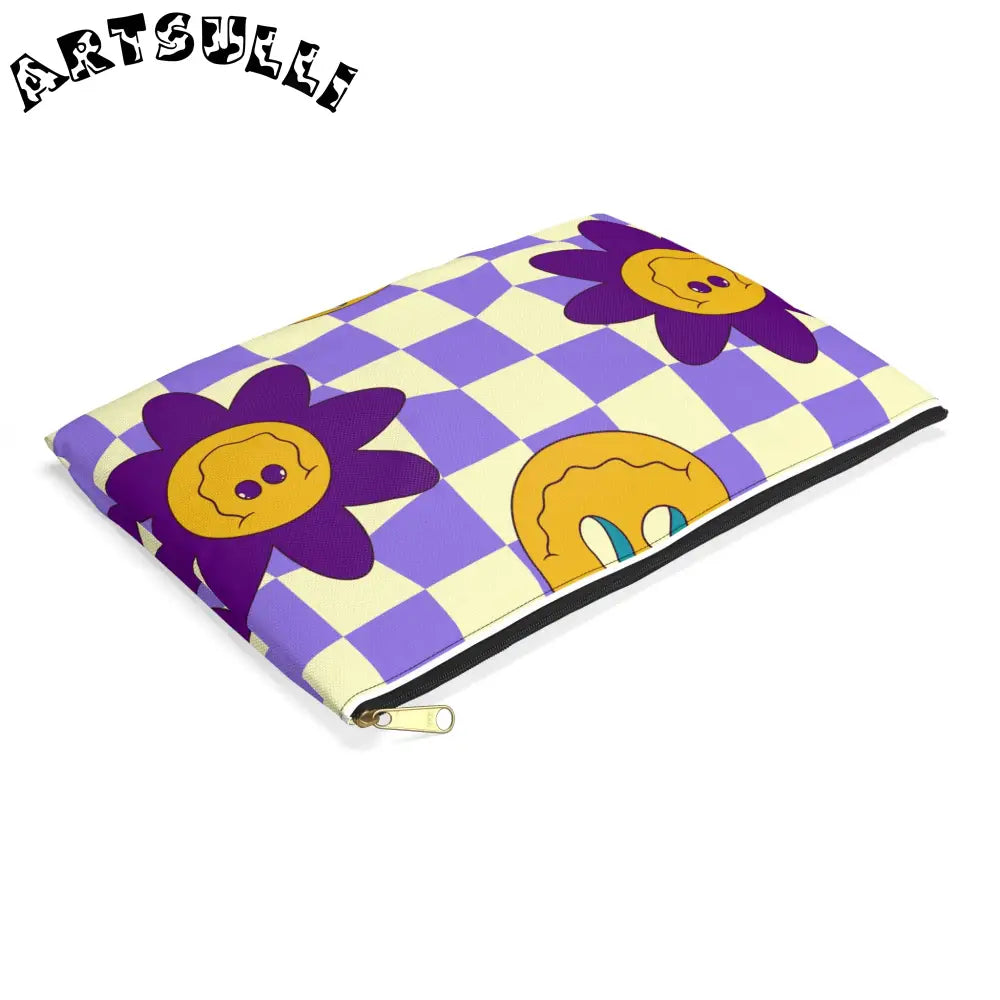 JAKKOUTTHEBXX Trippy Flower Power Motifs Accessory Pouch