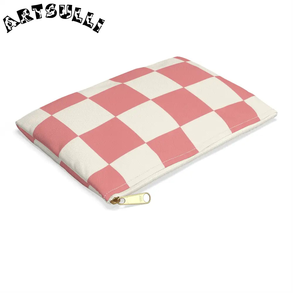 JAKKOUTTHEBXX Retro Checkered Grassland Sprites Accessory Pouch