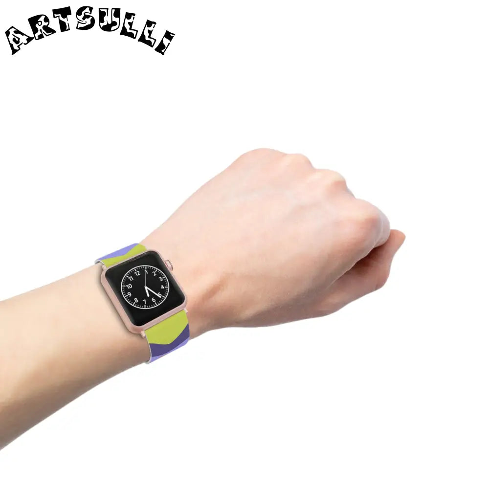 JAKKOUTTHEBXX Waves Red and Blue Watch Band for Apple Watch