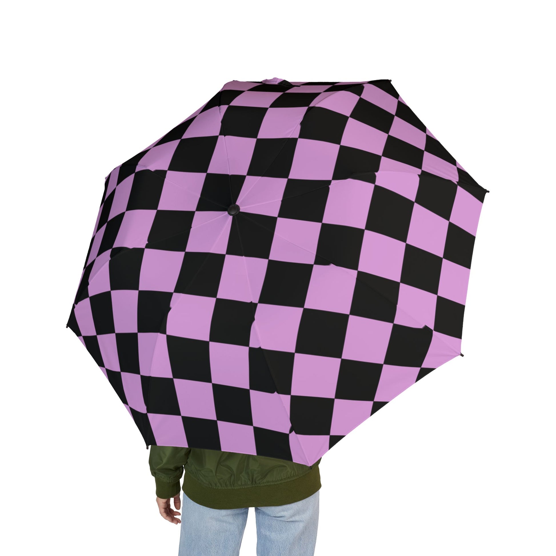 Pixel Punk Vision Semi-Automatic Foldable Umbrella, Artsulli - Art is Long, Life is Short, Accessories, , , , , , , 