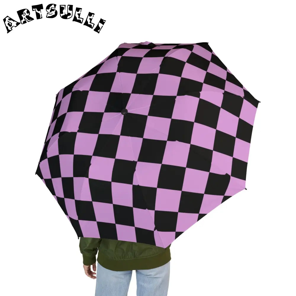 JAKKOUTTHEBXX Pixel Punk Vision Semi-Automatic Foldable Umbrella