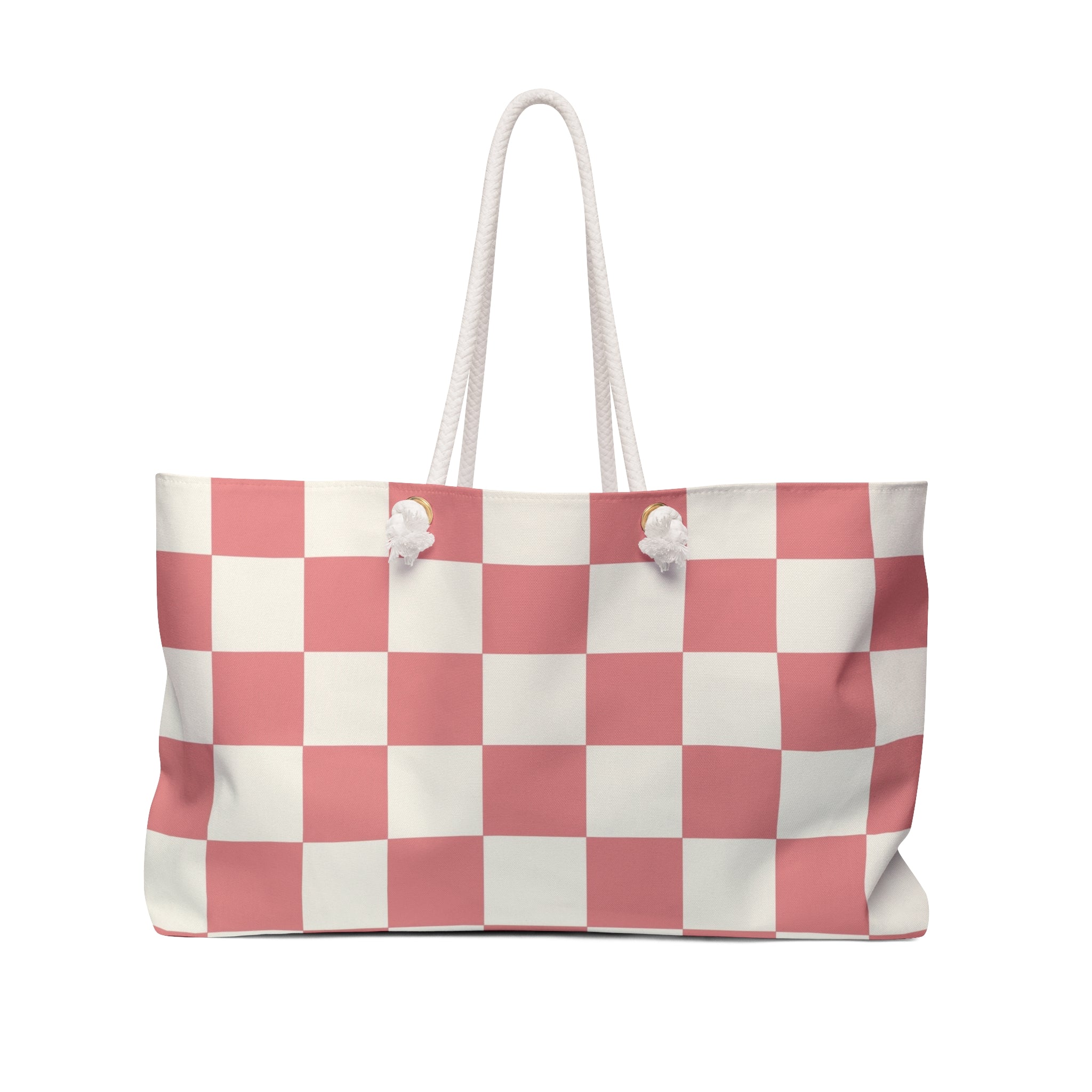 Retro Checkered Grassland Sprites II Weekender Bag, Artsulli - Art is Long, Life is Short, Bags, Size, 24" × 13", , , , , 28515805066104236799