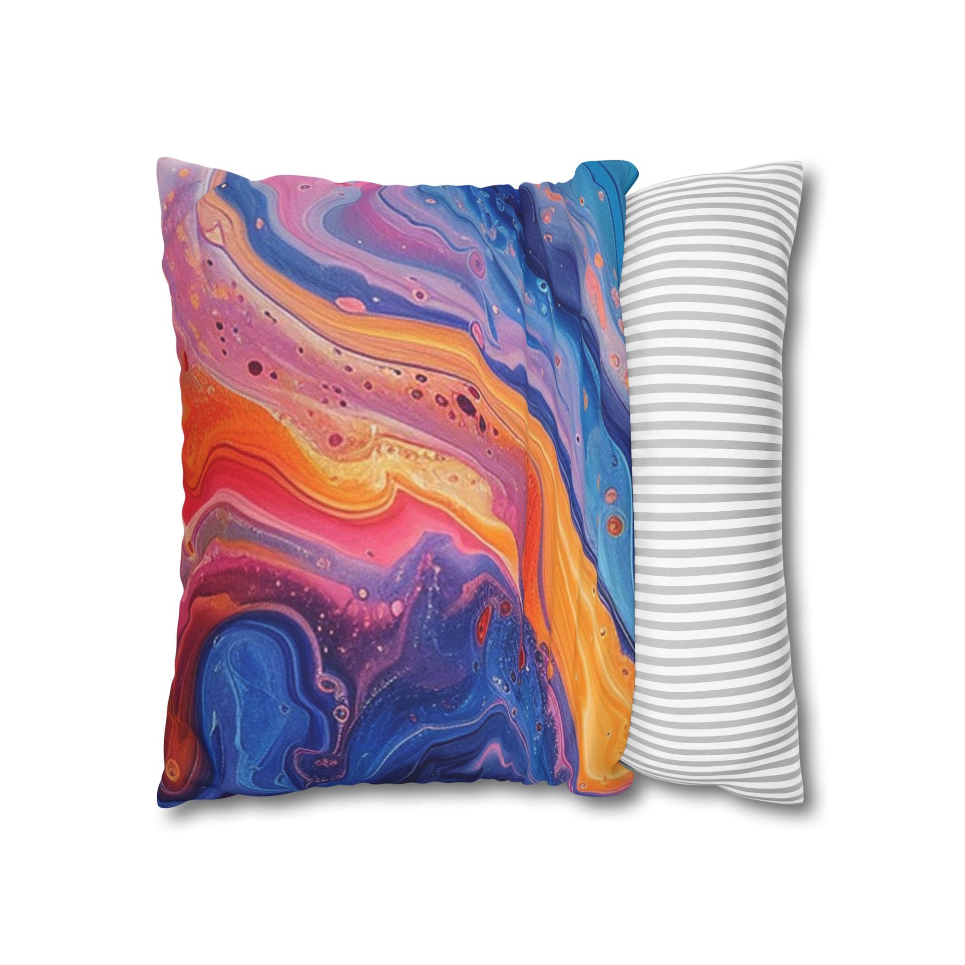 Spun Polyester Square Pillowcase, Artsulli - Art is Long, Life is Short, Home Decor, , , , , , , 