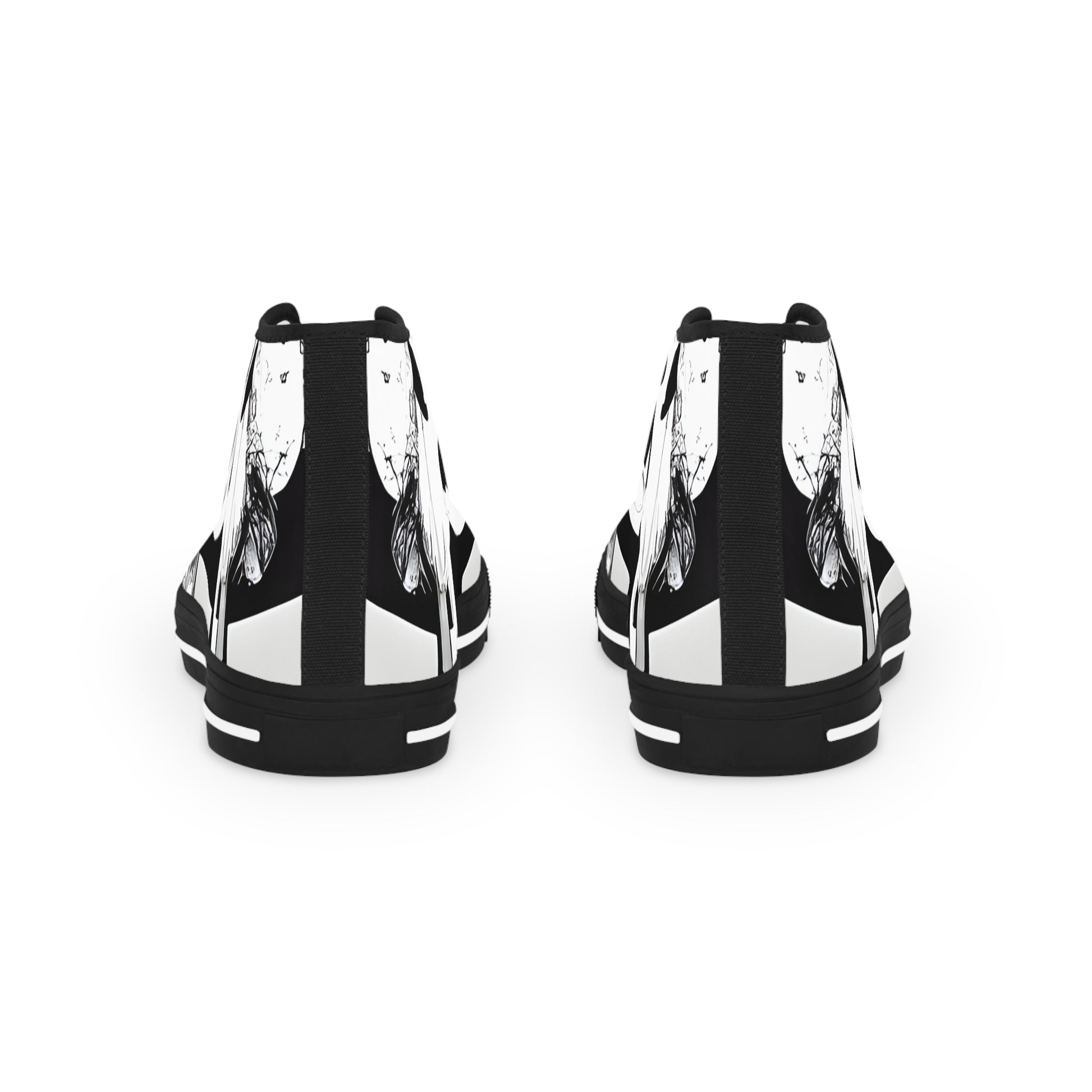 Cruellas Cattle Line Men's High Top Sneakers, Artsulli - Art is Long, Life is Short, Shoes, , , , , , , 