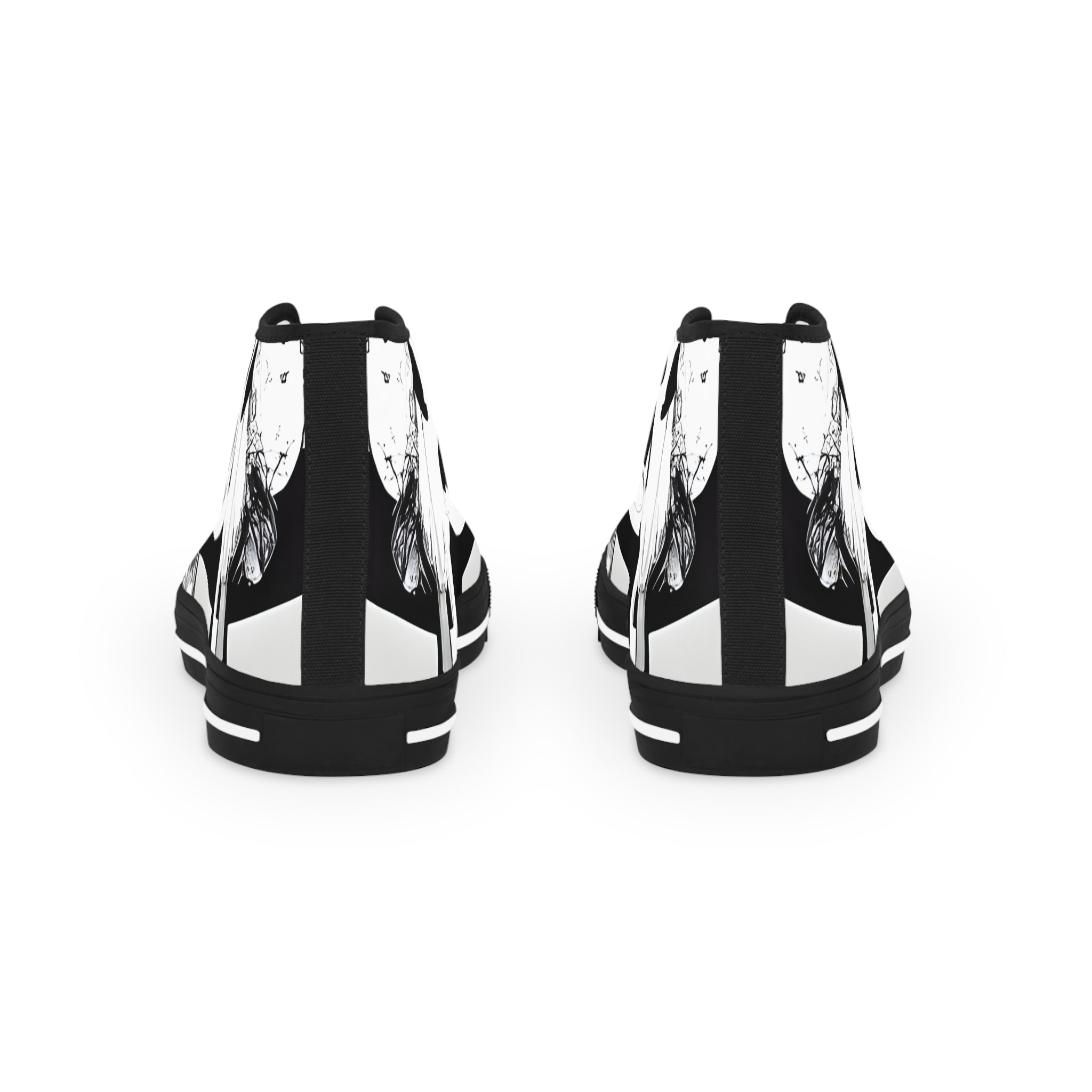 Cruellas Cattle Line Men's High Top Sneakers, Artsulli - Art is Long, Life is Short, Shoes, , , , , , , 