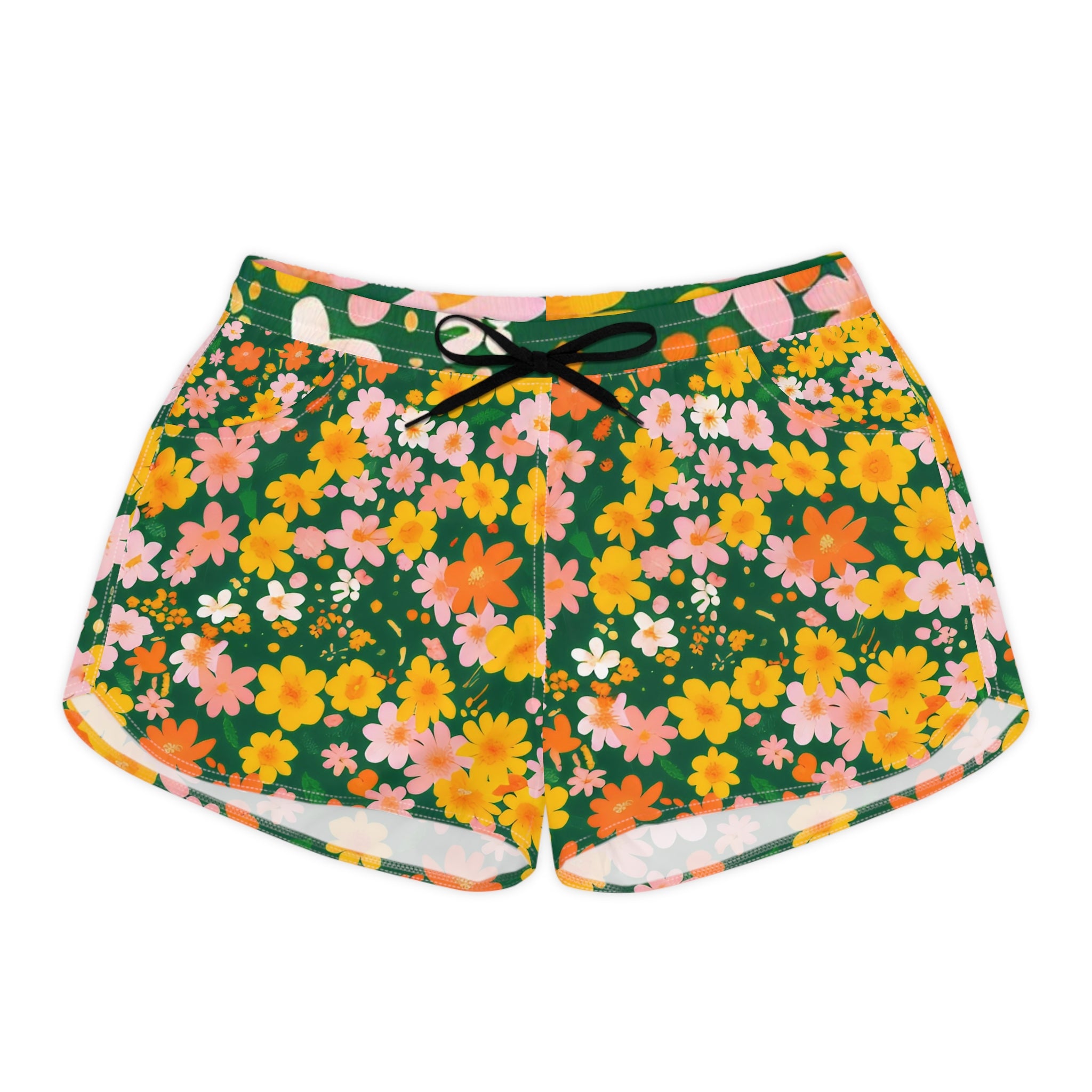 Women's Casual Shorts (AOP), Artsulli - Art is Long, Life is Short, All Over Prints, Size, S, Color, Black drawstring, , , 16502288132248811430