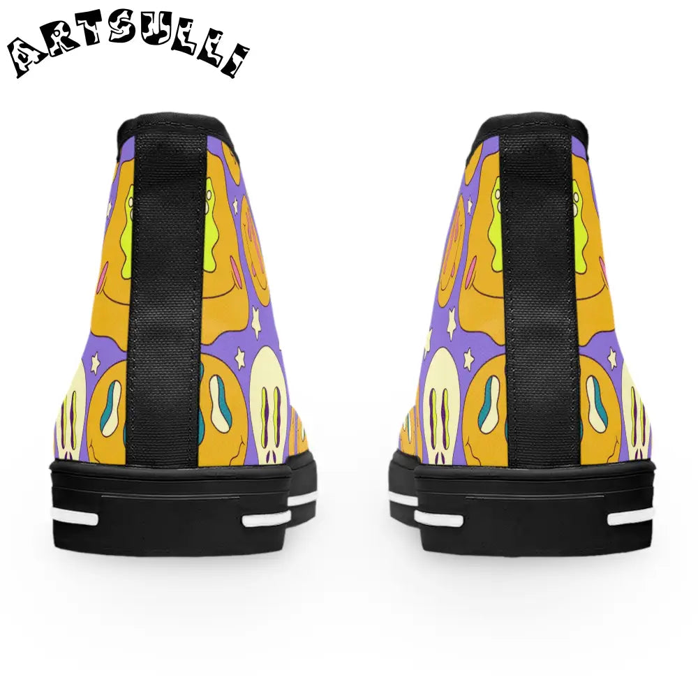 JAKKOUTTHEBXX Crystallic Smiley Dayglo Women’s High Top Sneakers