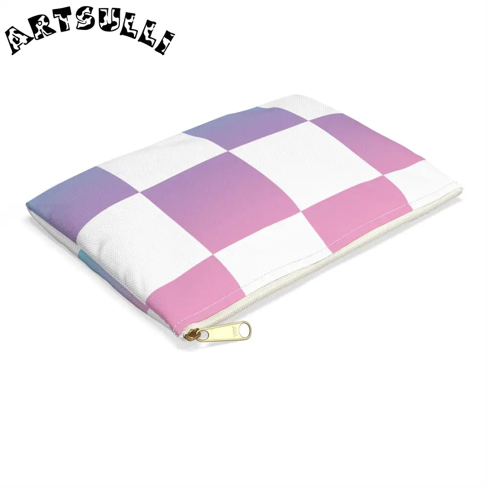 JAKKOUTTHEBXX Vaporwave Check Accessory Pouch JAKKOUTTHEBXX Artsulli