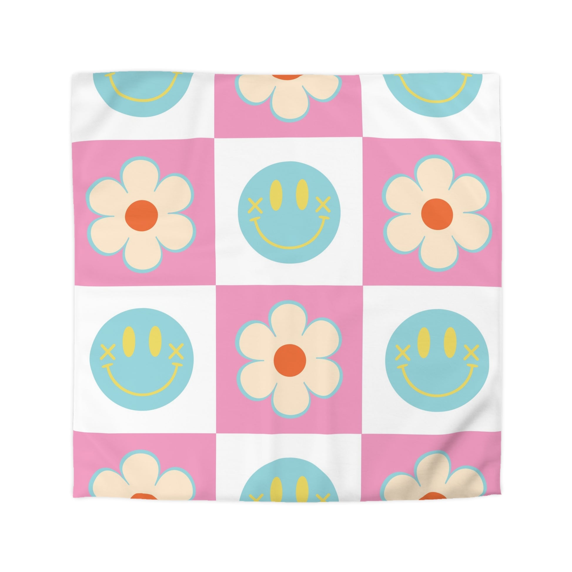 Madotsukis Grin Bloom Microfiber Duvet Cover, Artsulli - Art is Long, Life is Short, Home Decor, Size, Queen, Color, Cream, , , 29504632113099319747