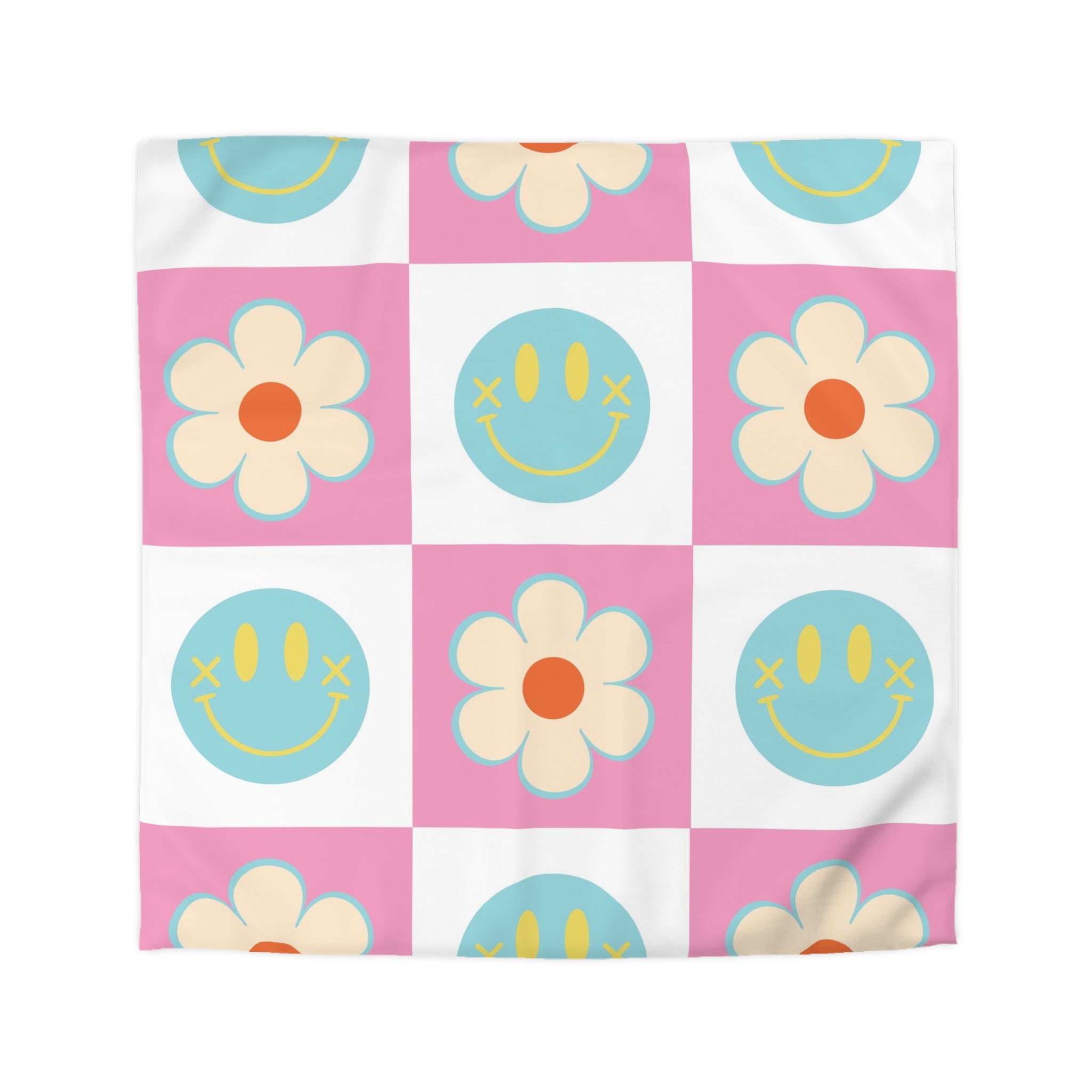 Madotsukis Grin Bloom Microfiber Duvet Cover, Artsulli - Art is Long, Life is Short, Home Decor, Size, Queen, Color, Cream, , , 29504632113099319747