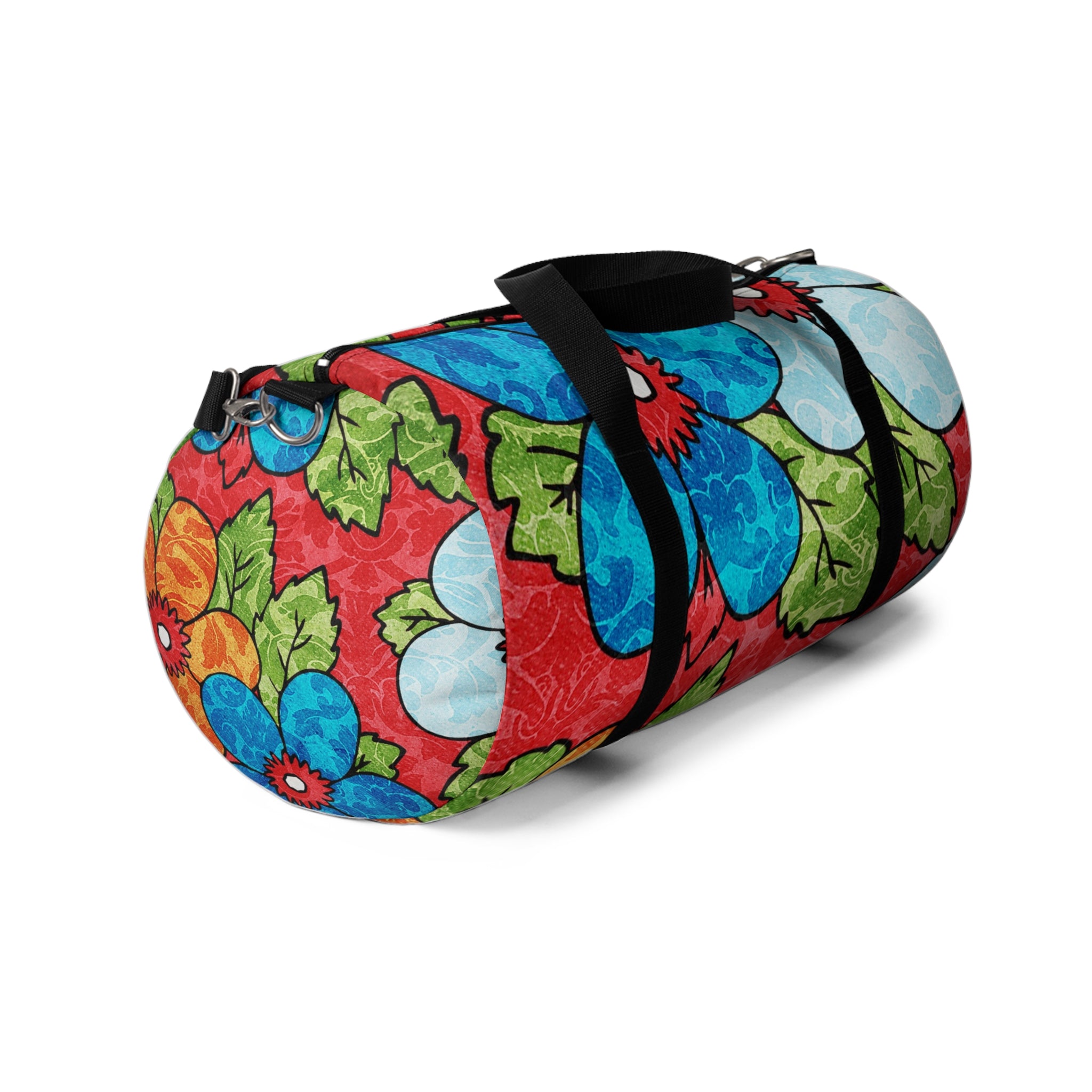 Groovy Red Floral Kl Duffel Bag, Artsulli - Art is Long, Life is Short, Bags, , , , , , , 