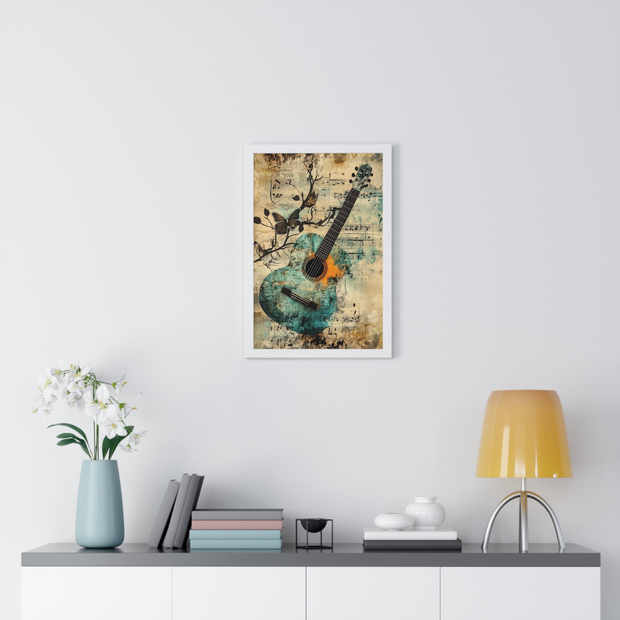 Guitar Type Beat Art Vertical Framed Poster, Artsulli - Art is Long, Life is Short, Poster, , , , , , , 