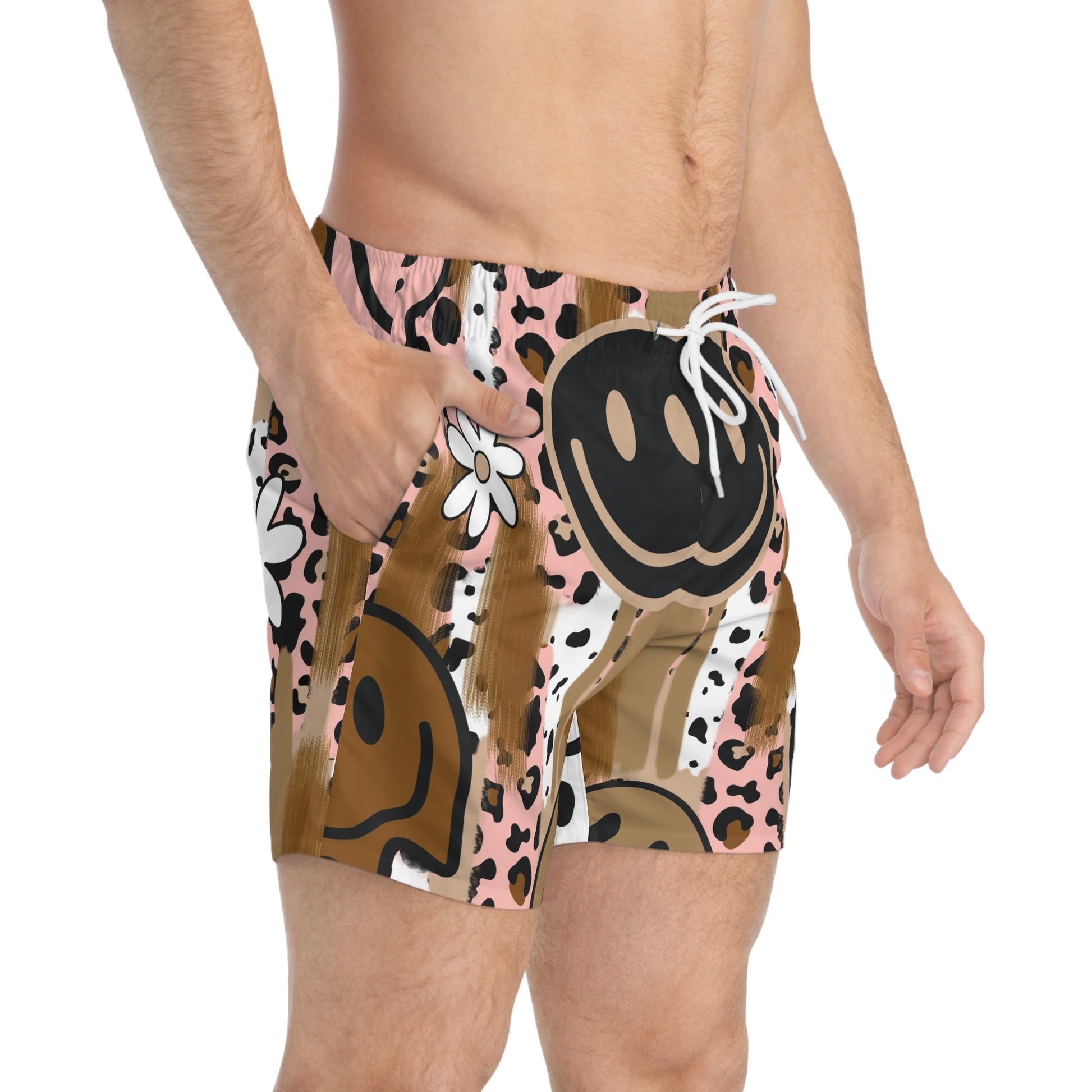 Sutfin Ghosts Pop Art Swim Trunks (AOP), Artsulli - Art is Long, Life is Short, All Over Prints, , , , , , , 