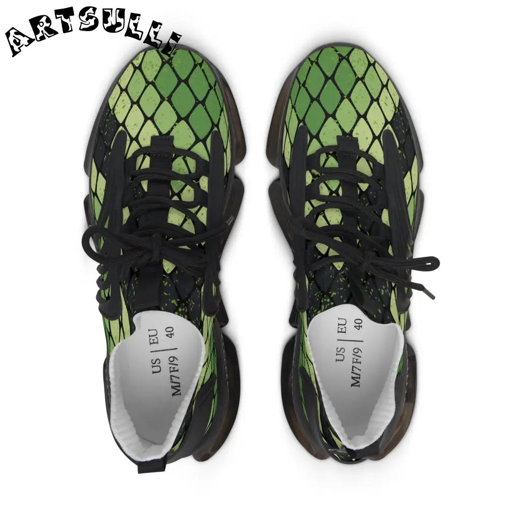 JAKKOUTTHEBXX Snake Skin Women’s Mesh Sneakers JAKKOUTTHEBXX